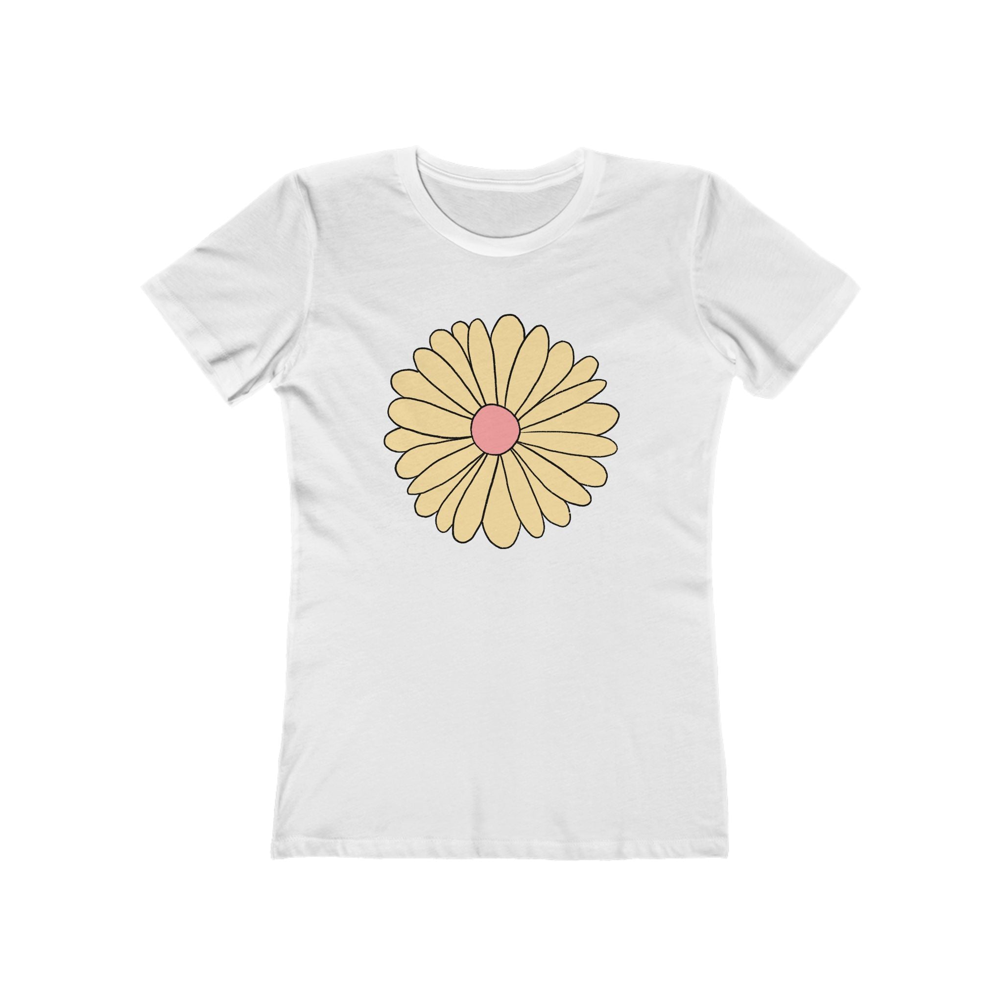 Flower Women's Tshirt, Floral Graphic Tee, Casual Top for Her, Spring Blossom Shirt, Botanical Print Blouse