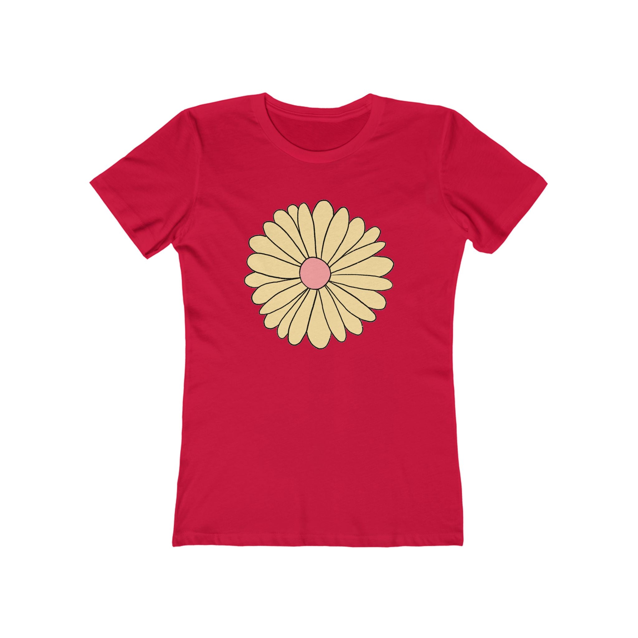 Flower Women's Tshirt, Floral Graphic Tee, Casual Top for Her, Spring Blossom Shirt, Botanical Print Blouse