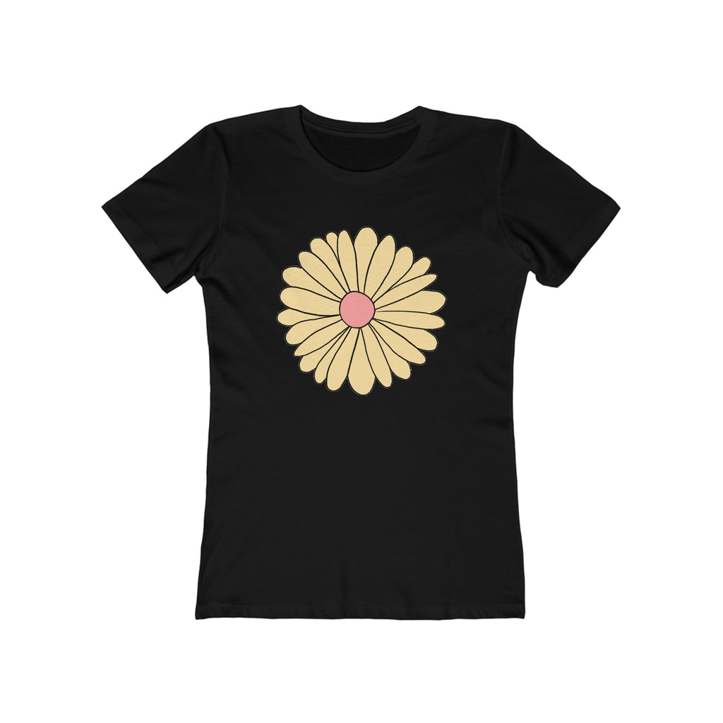 Flower Women's Tshirt, Floral Graphic Tee, Casual Top for Her, Spring Blossom Shirt, Botanical Print Blouse