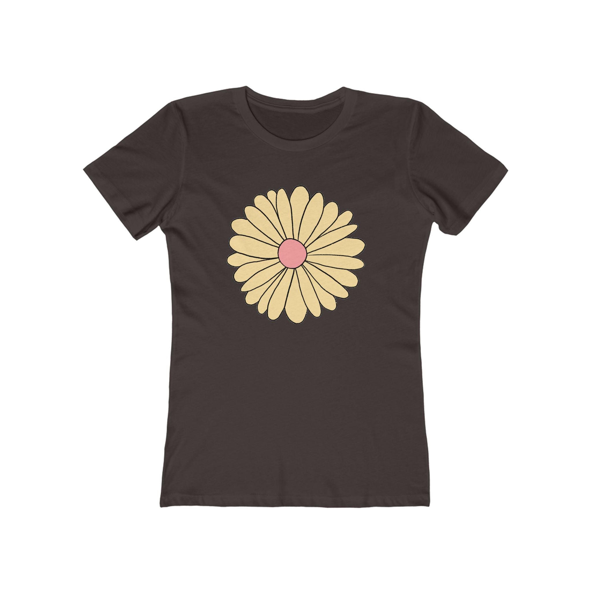 Flower Women's Tshirt, Floral Graphic Tee, Casual Top for Her, Spring Blossom Shirt, Botanical Print Blouse
