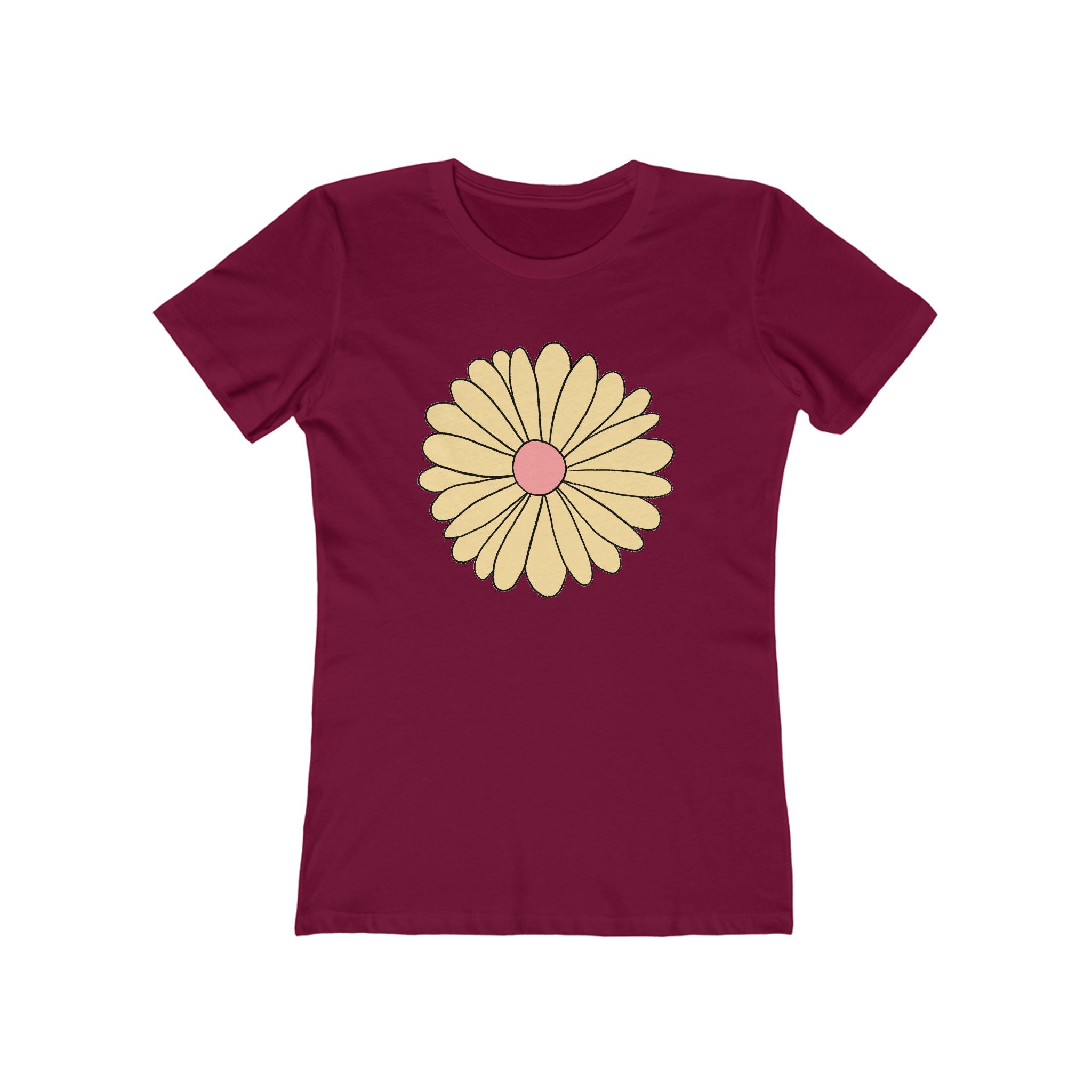 Flower Women's Tshirt, Floral Graphic Tee, Casual Top for Her, Spring Blossom Shirt, Botanical Print Blouse