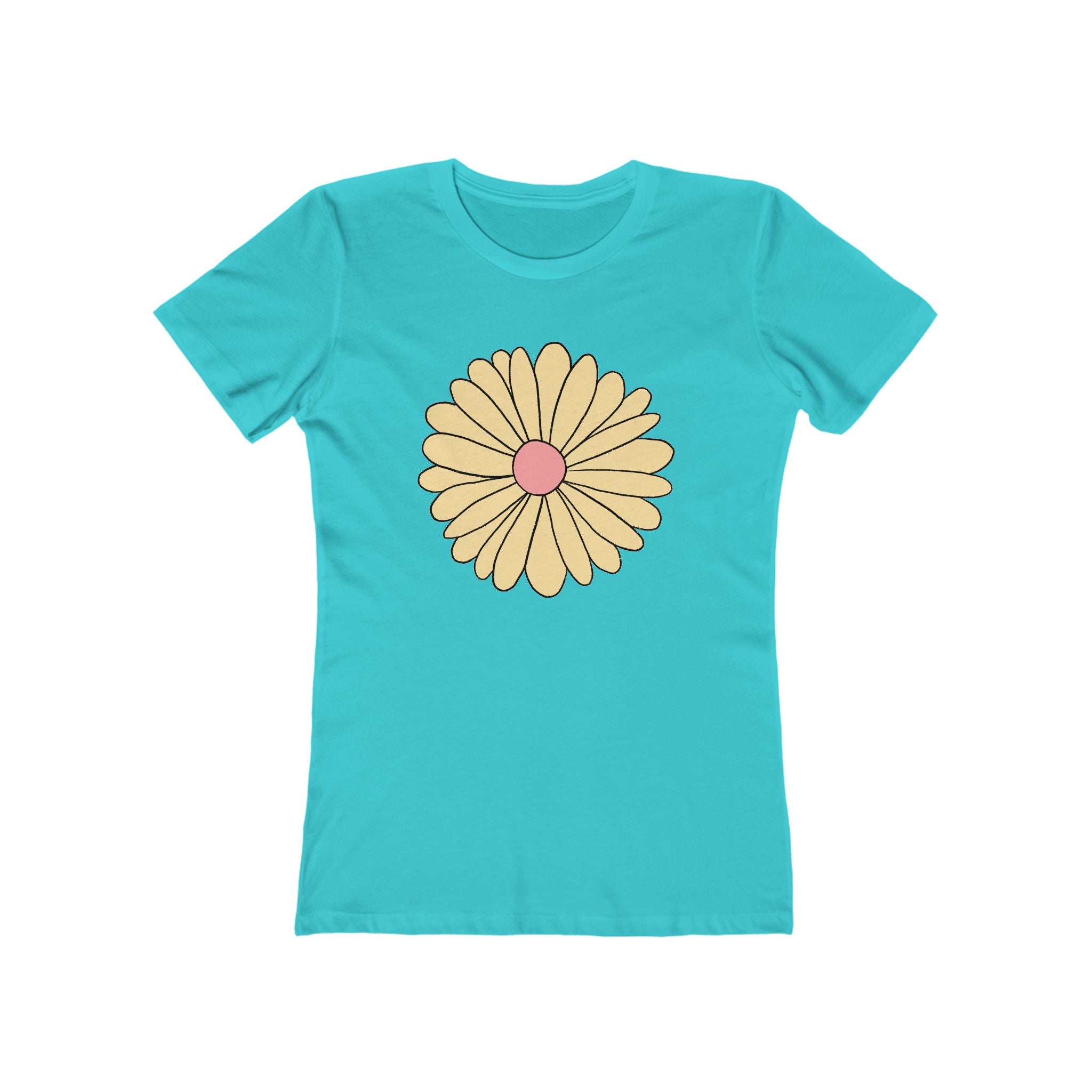 Flower Women's Tshirt, Floral Graphic Tee, Casual Top for Her, Spring Blossom Shirt, Botanical Print Blouse