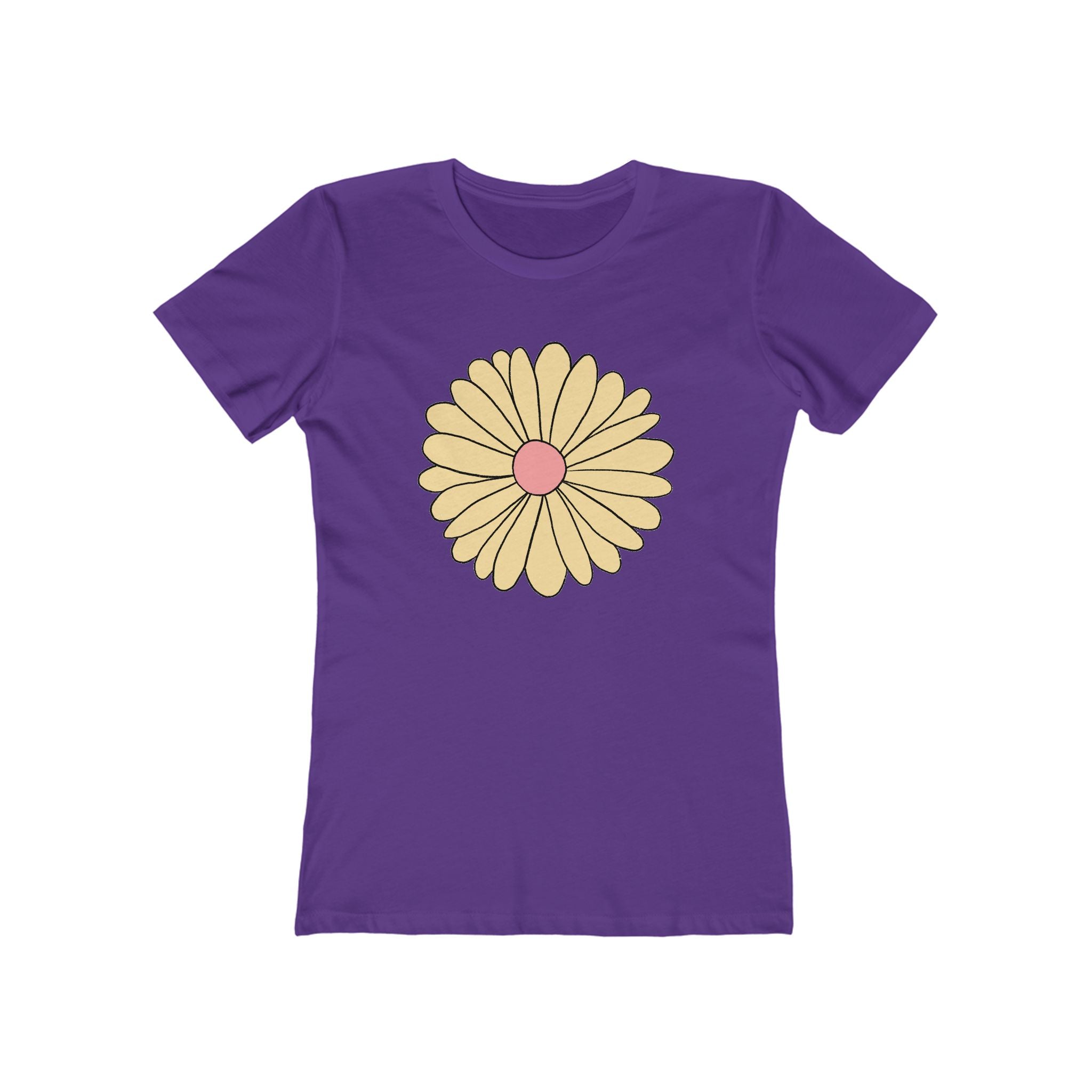 Flower Women's Tshirt, Floral Graphic Tee, Casual Top for Her, Spring Blossom Shirt, Botanical Print Blouse