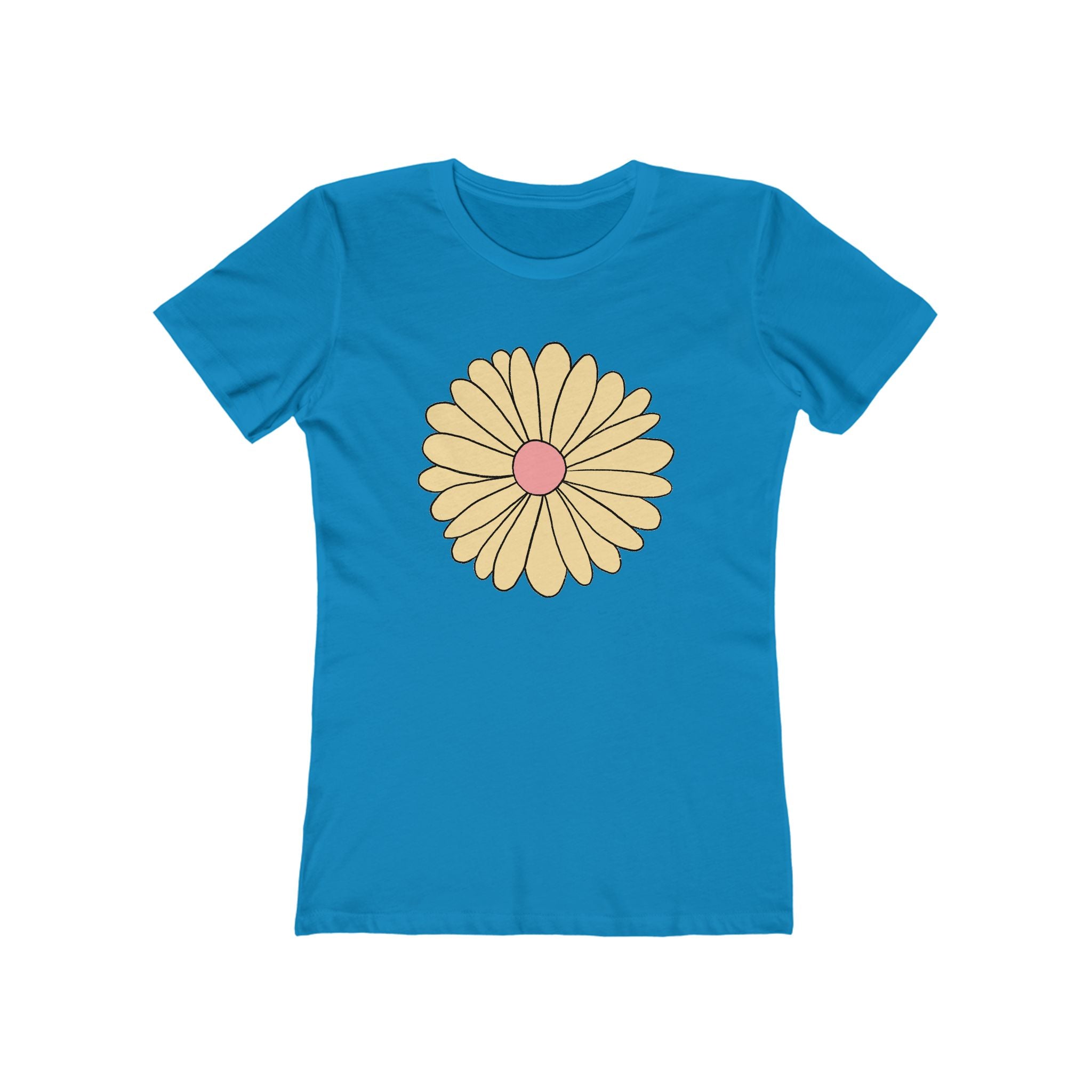 Flower Women's Tshirt, Floral Graphic Tee, Casual Top for Her, Spring Blossom Shirt, Botanical Print Blouse