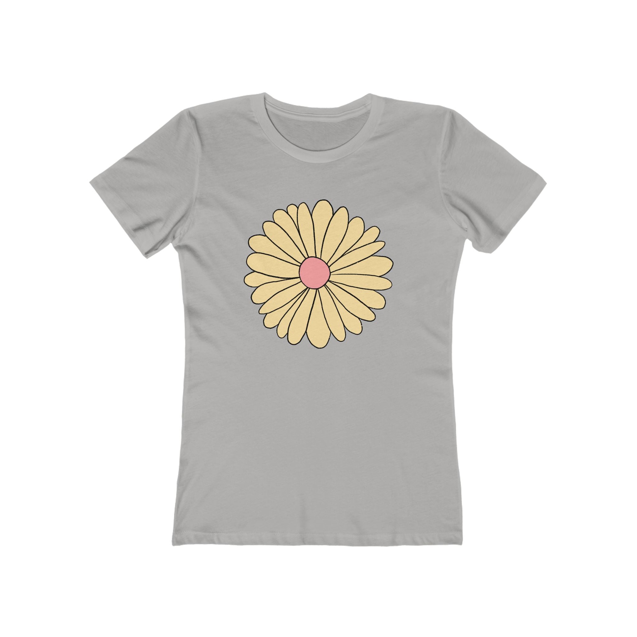 Flower Women's Tshirt, Floral Graphic Tee, Casual Top for Her, Spring Blossom Shirt, Botanical Print Blouse