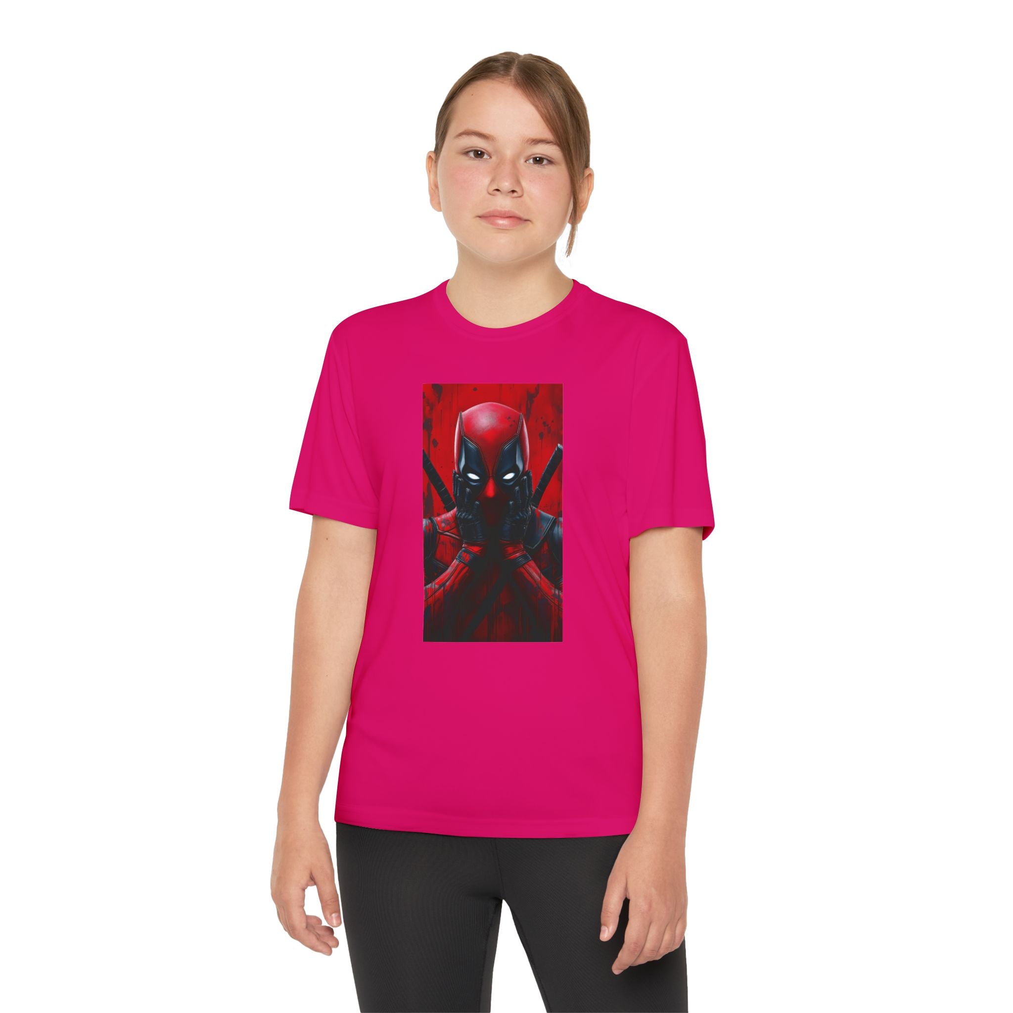 Deadpool Superhero Marvel Patriotic, Kids Graphic T-Shirt, Boys Hero Top, Girls Comic Book Clothing, Birthday