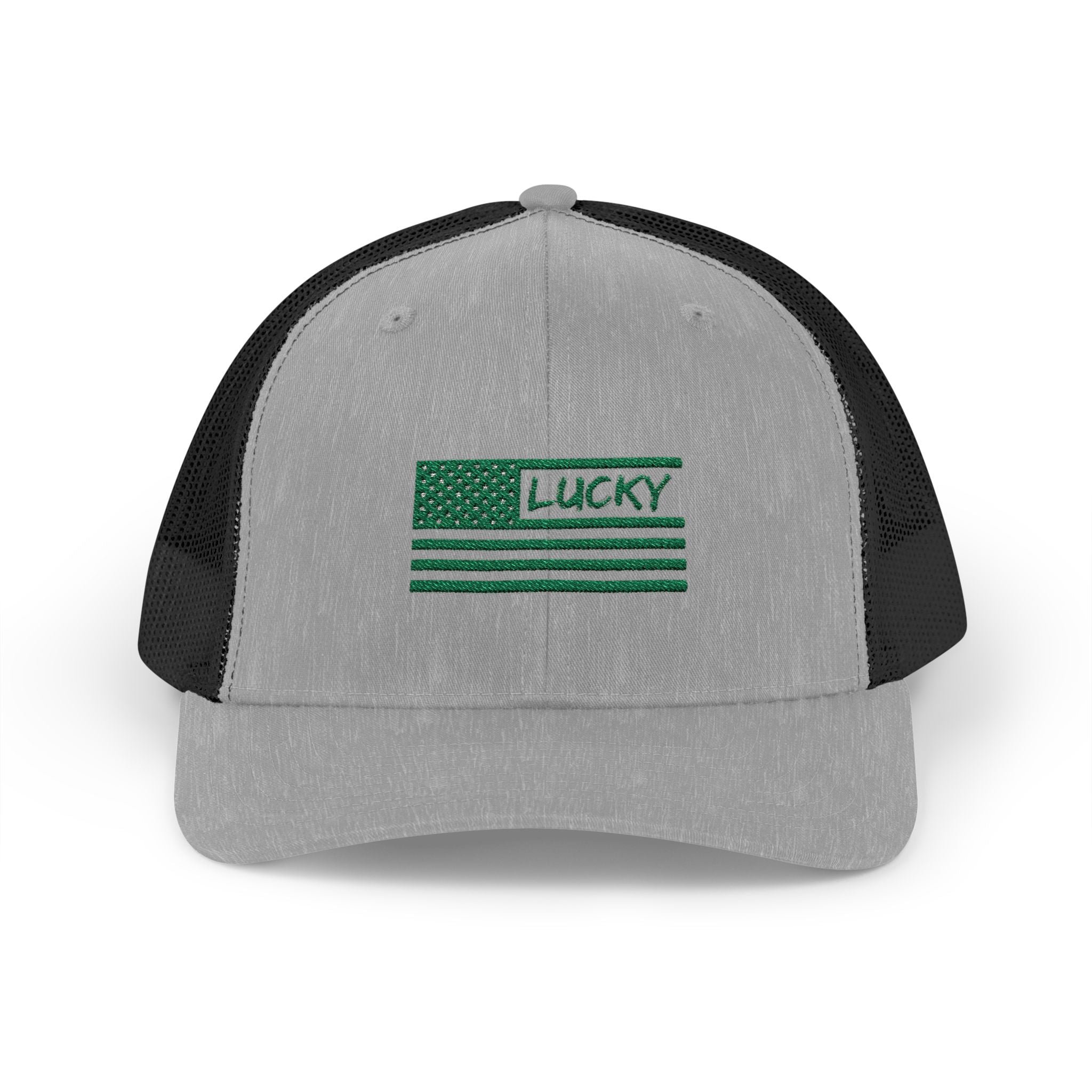 St. Patrick's Day Lucky 4-Leaf Clover Snapback Trucker Cap