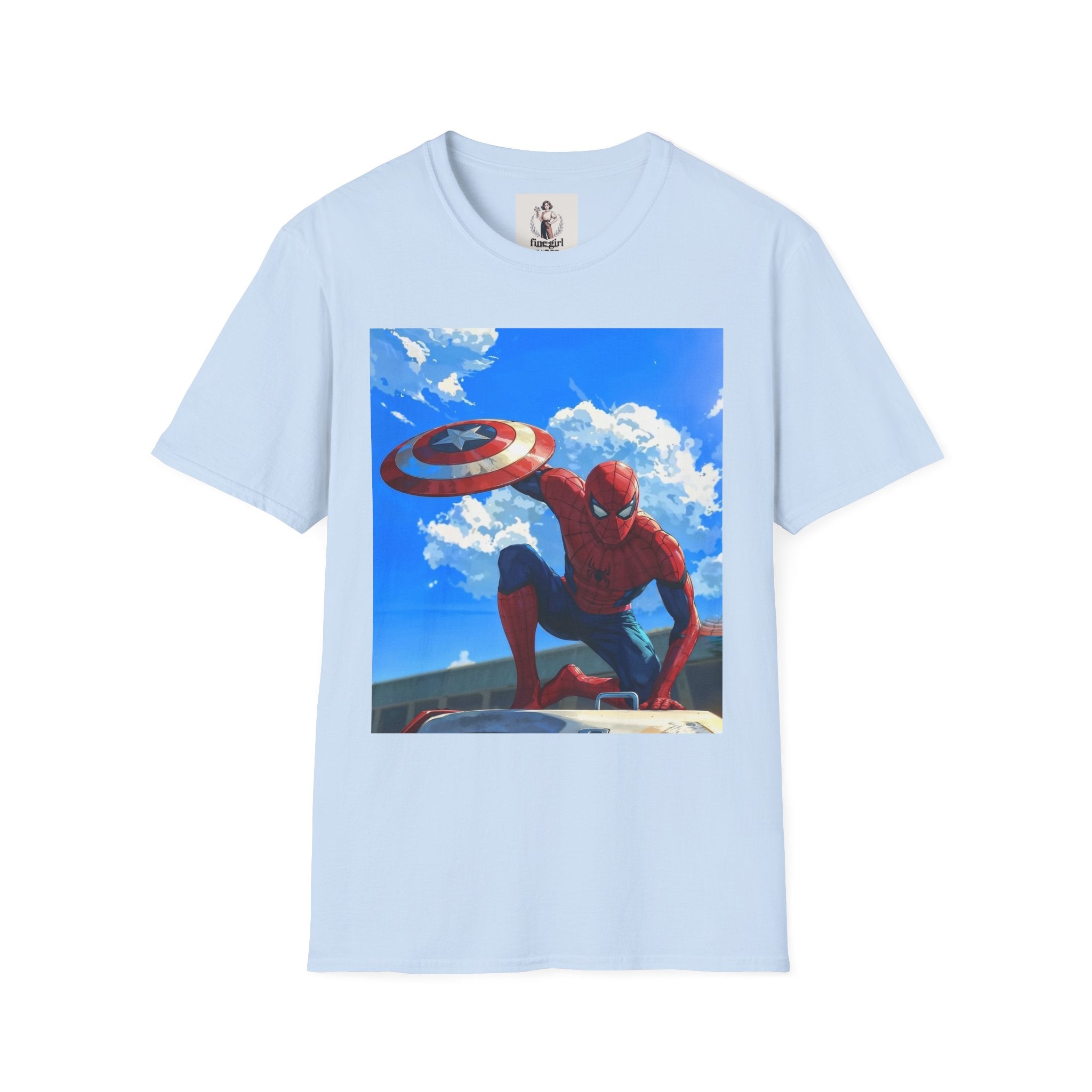 Spiderman Superhero Marvel Unisex Softstyle T-Shirt, Comic Book Tee, Geeky Clothing, Cosplay Costume Top