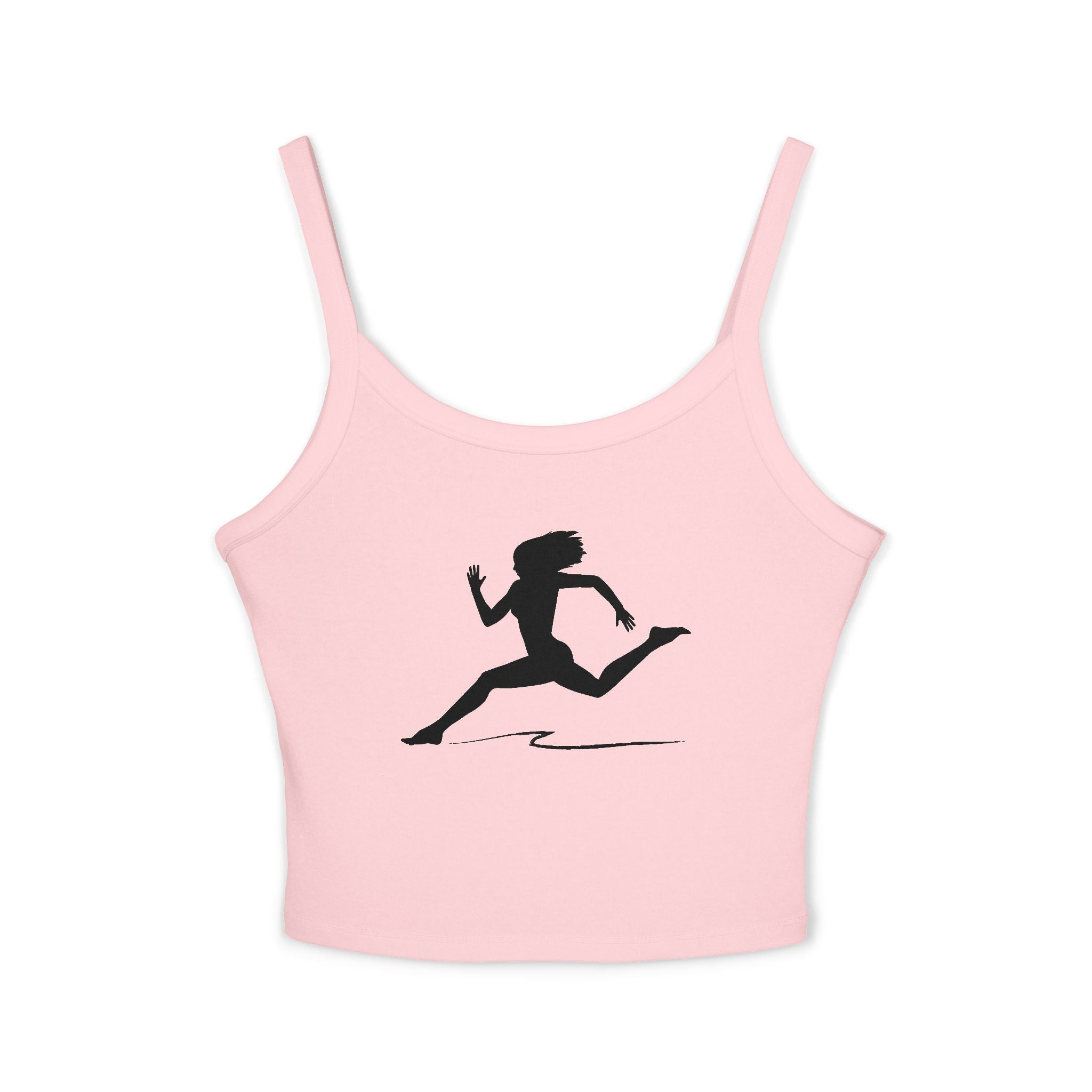 Running Woman Tank Top, Athletic Workout Top, Fitness Sleeveless Shirt, Jogging Muscle Tee, Exercise Gym Cami