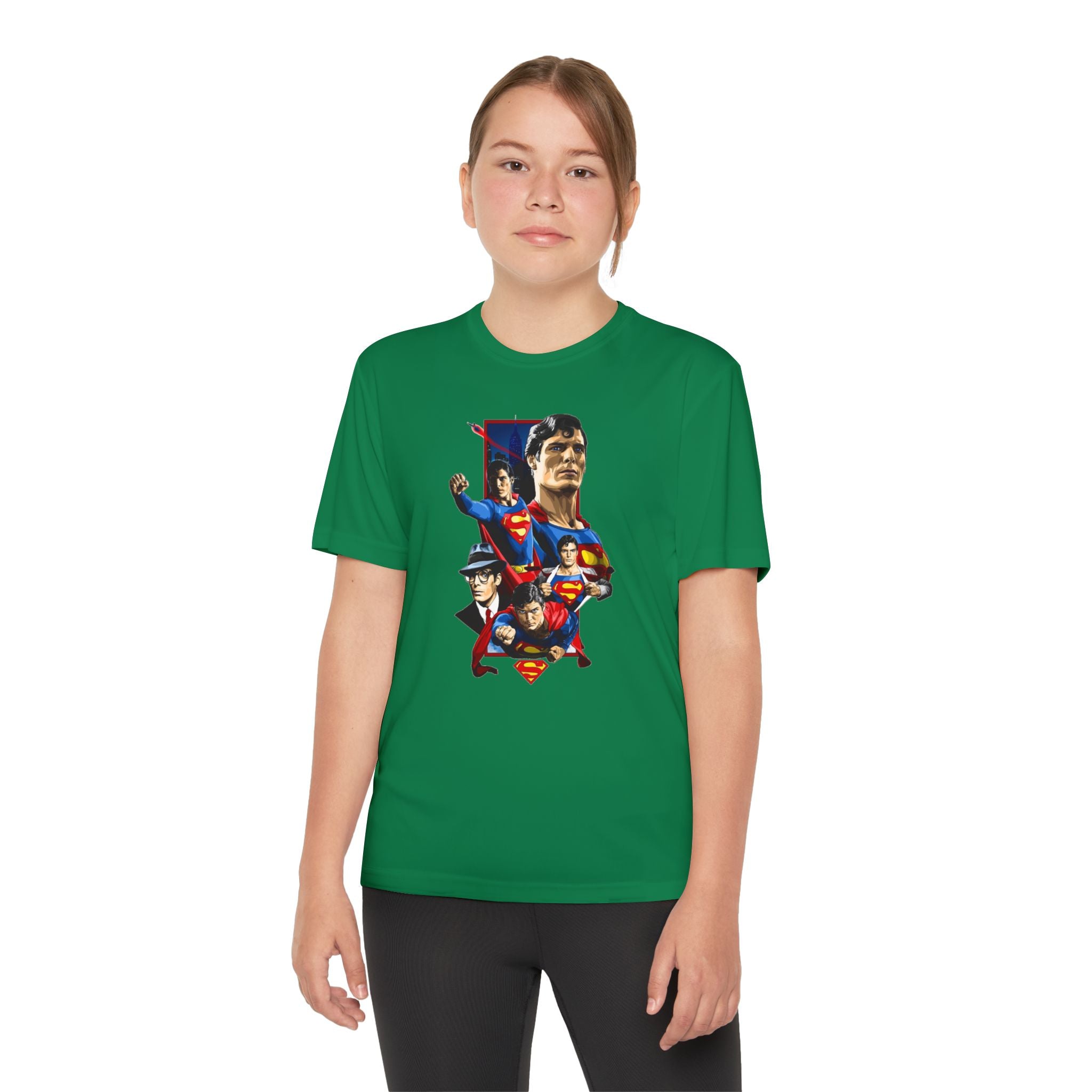 Superman Youth T-Shirt Sports Graphic Tee, Cool Athletic Shirt for Kids, Perfect for Sports Events, Team Spirit