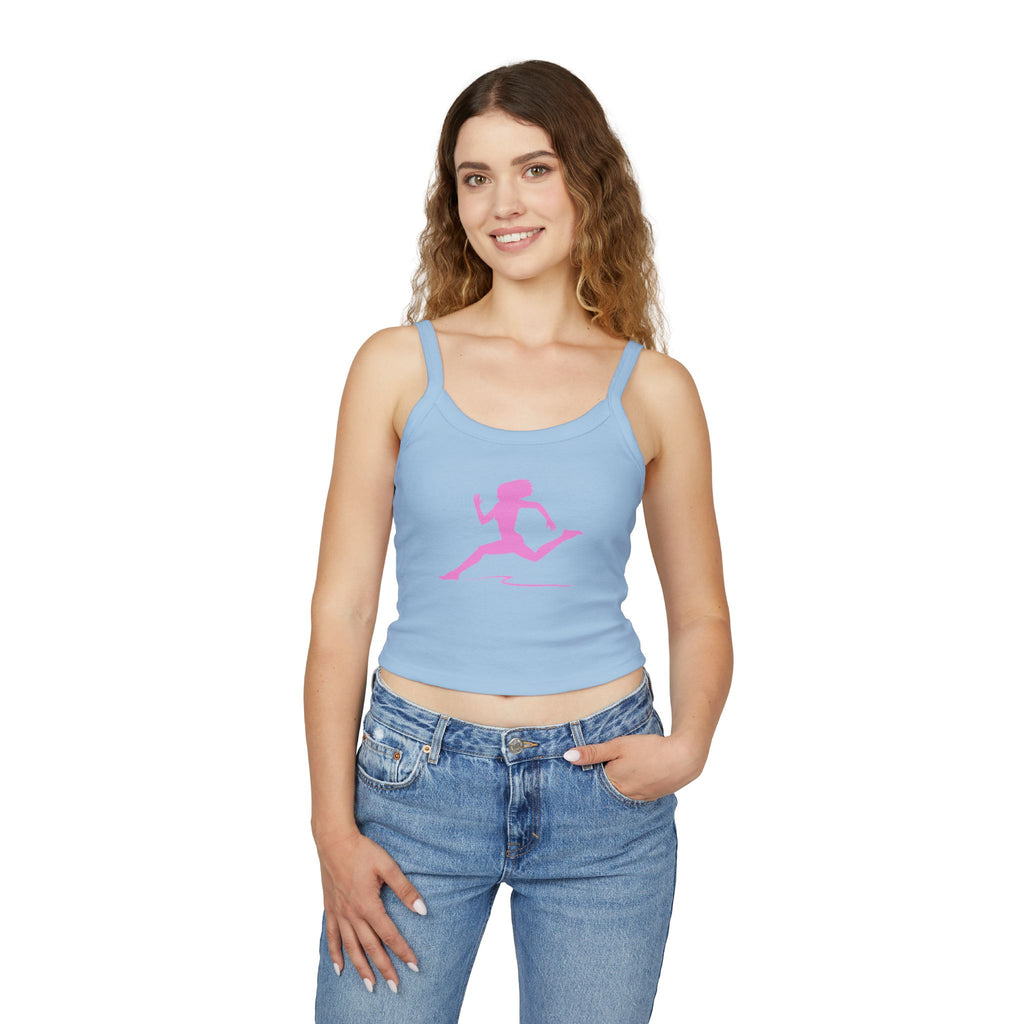 Running Woman Tank Top, Athletic Workout Top, Fitness Sleeveless Shirt, Jogging Muscle Tee, Exercise Gym Cami