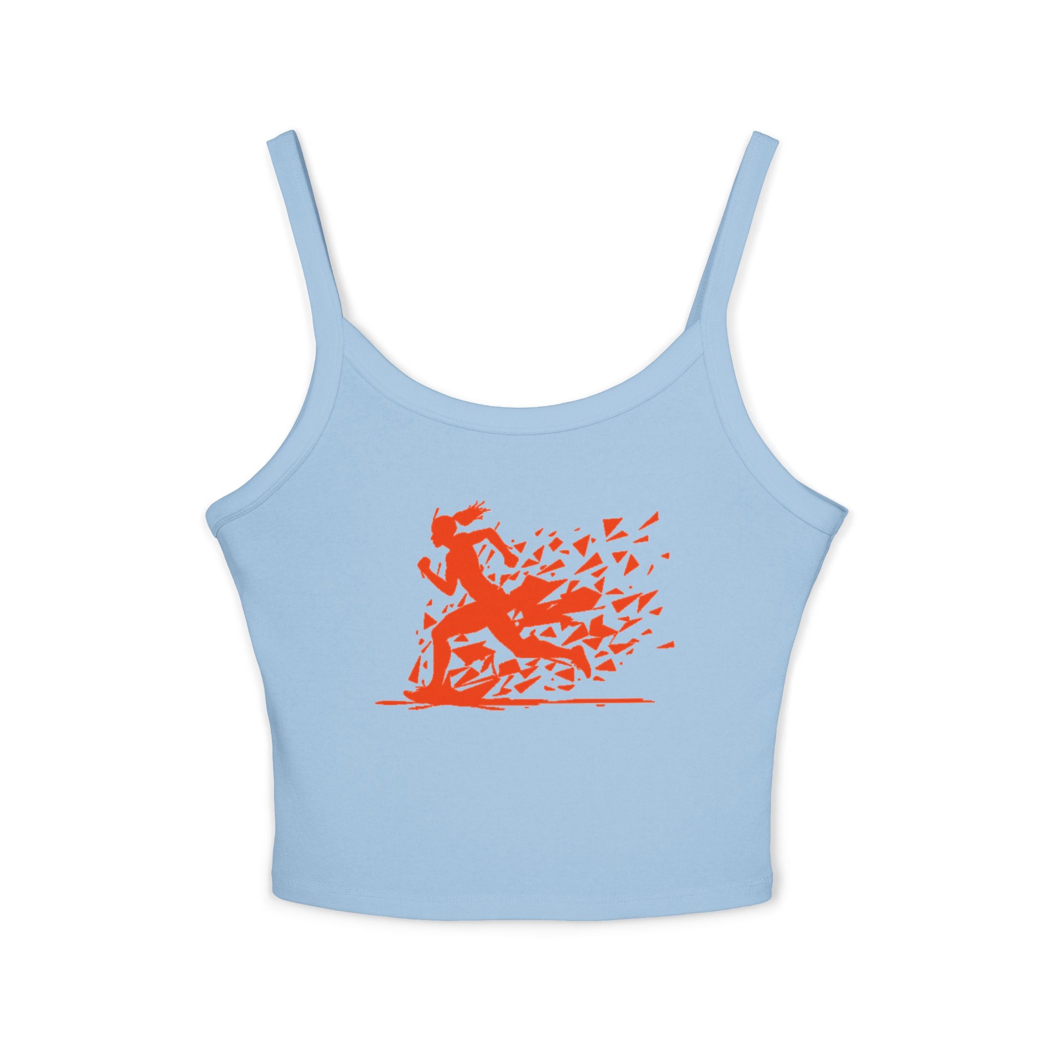 Running Woman Tank Top, Athletic Workout Top, Fitness Sleeveless Shirt, Jogging Muscle Tee, Exercise Gym Cami