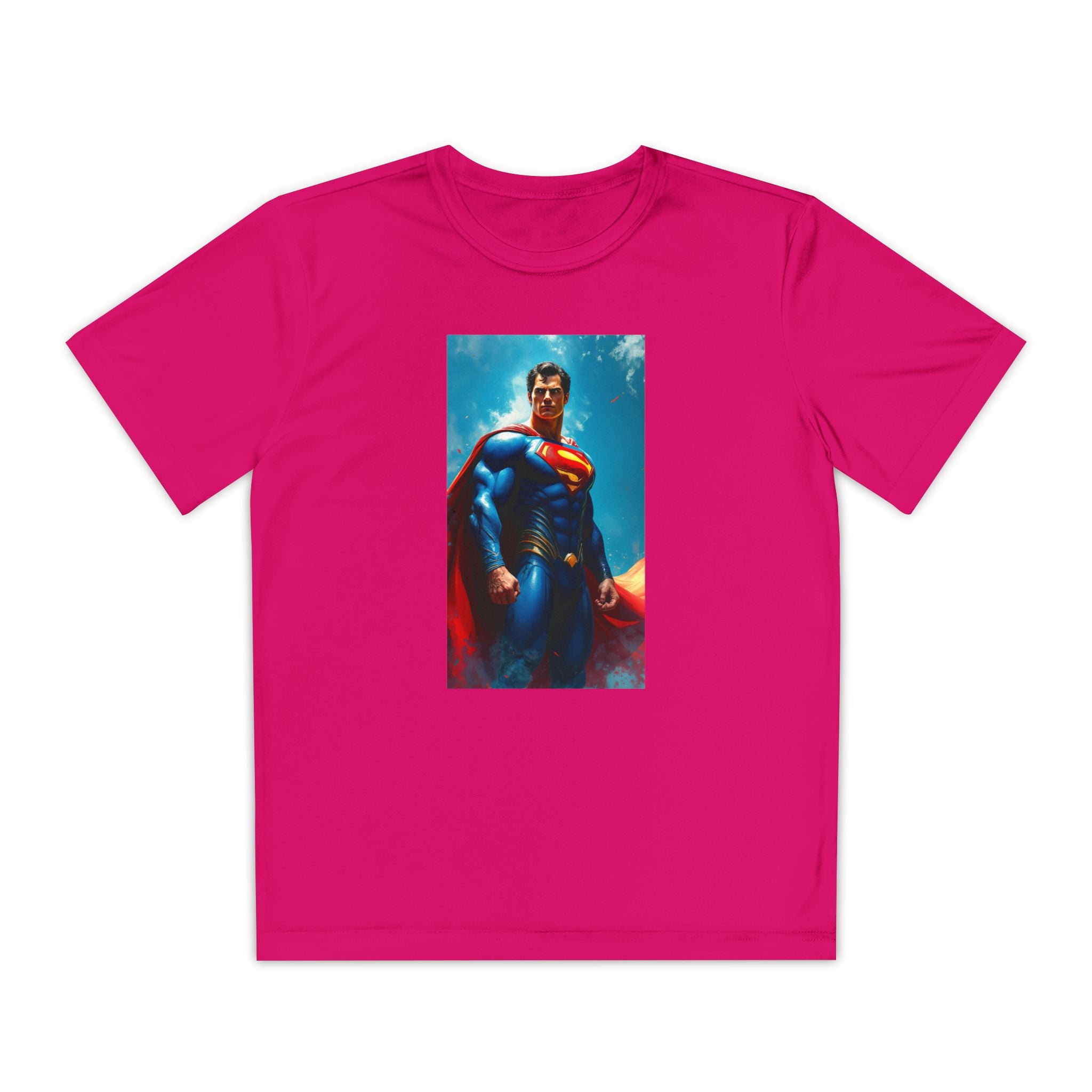 Superman Superhero Marvel T-Shirt, Youth Competitor Tee,  Kids Comic Book Hero Top, Children's Graphic Tee, Youth Super Power T-Shirt