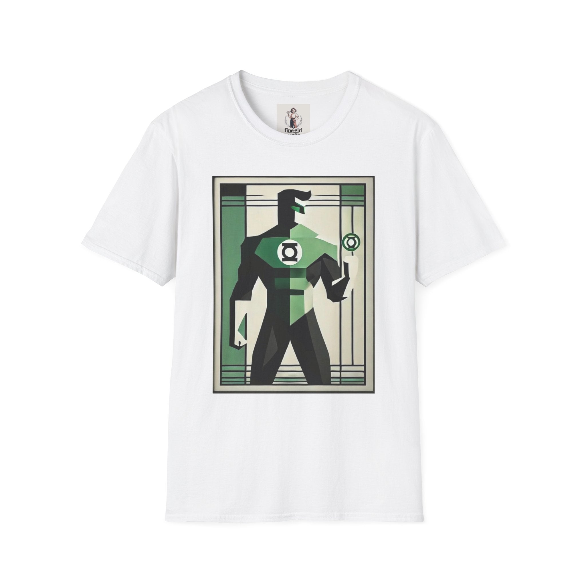 Green Lantern Superhero Marvel Unisex Softstyle T-Shirt, Comic Book Tee, Graphic Novel Shirt, Geeky Clothing, Cosplay Costume Top