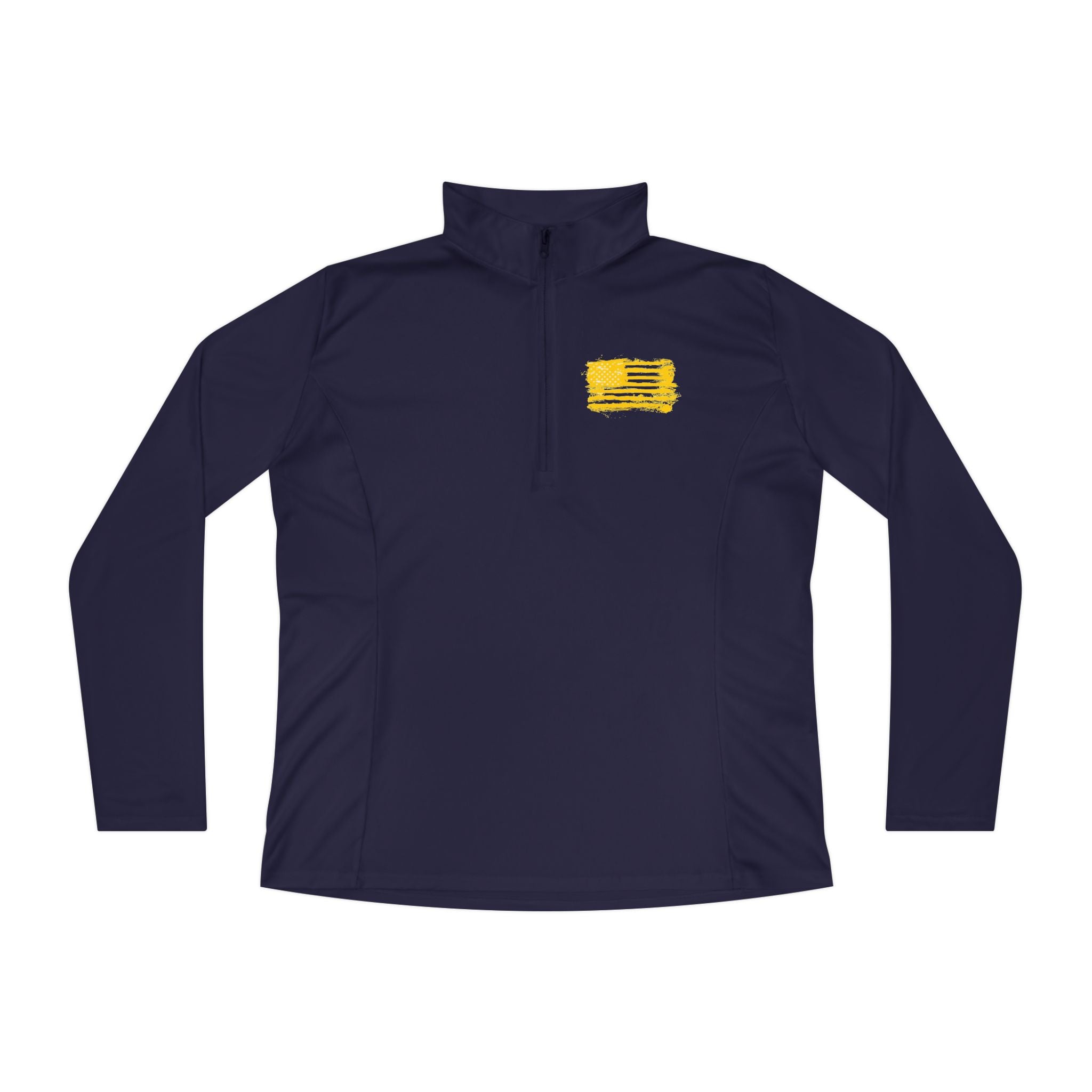 Ladies Quarter-Zip Pullover with Motivational Running Design, Athletic Apparel, Activewear, Sportswear, Fitness Gift, Running Top