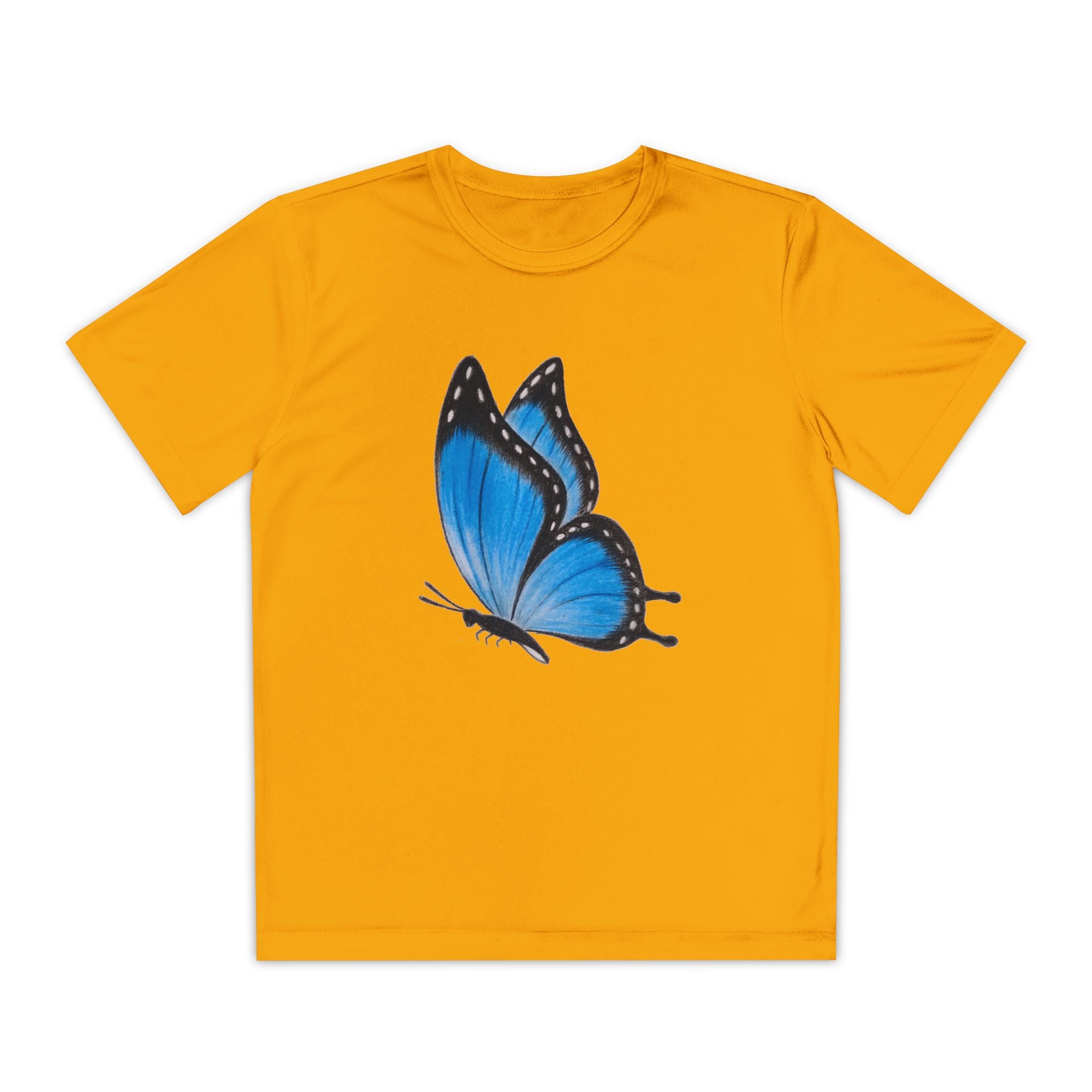 Butterffy Youth T-Shirt Sports Graphic Tee, Cool Athletic Shirt for Kids, Perfect for Sports Events, Team Spirit
