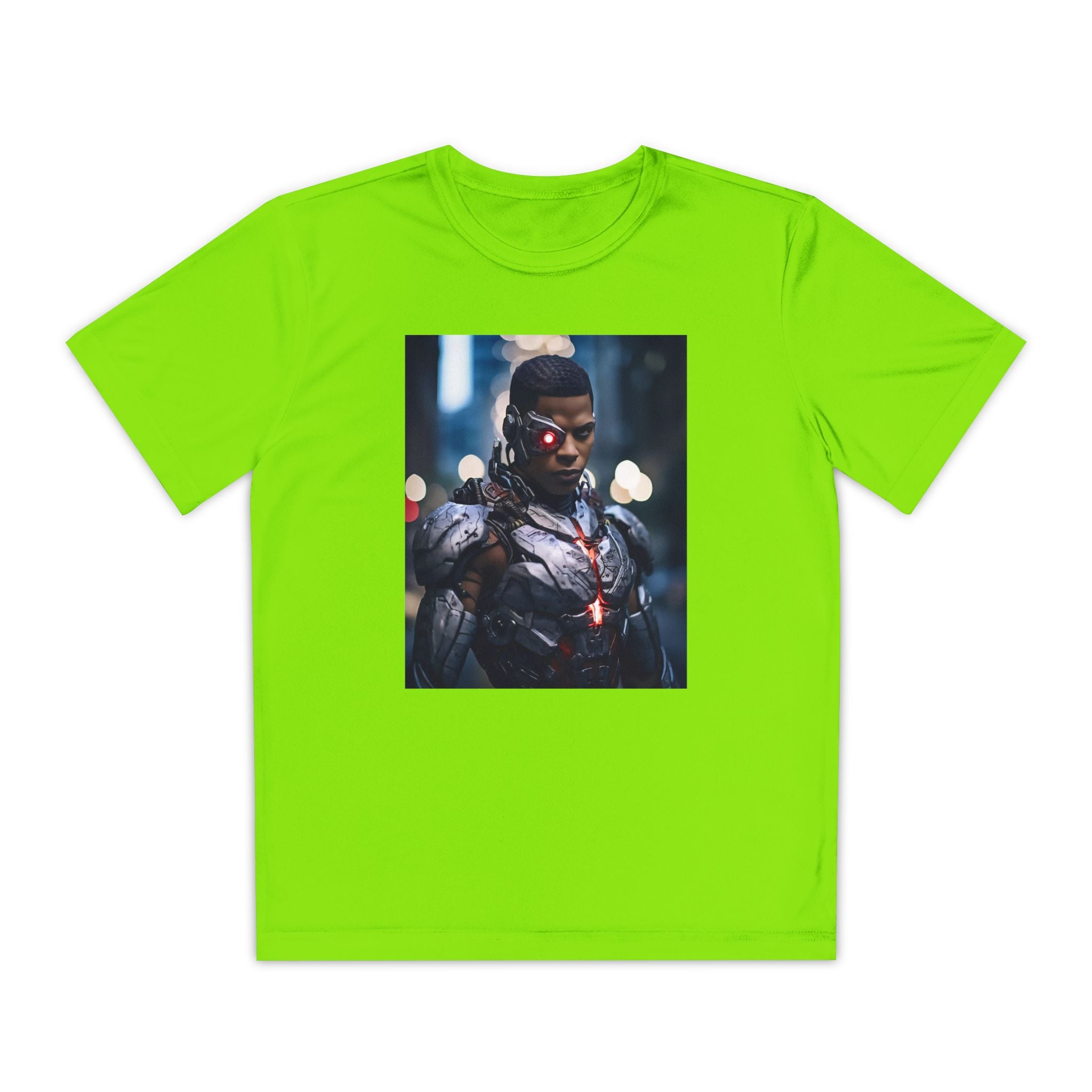 Cyborg Superhero Marvel Patriotic, Kids Graphic T-Shirt, Boys Hero Top, Girls Comic Book Clothing, Birthday