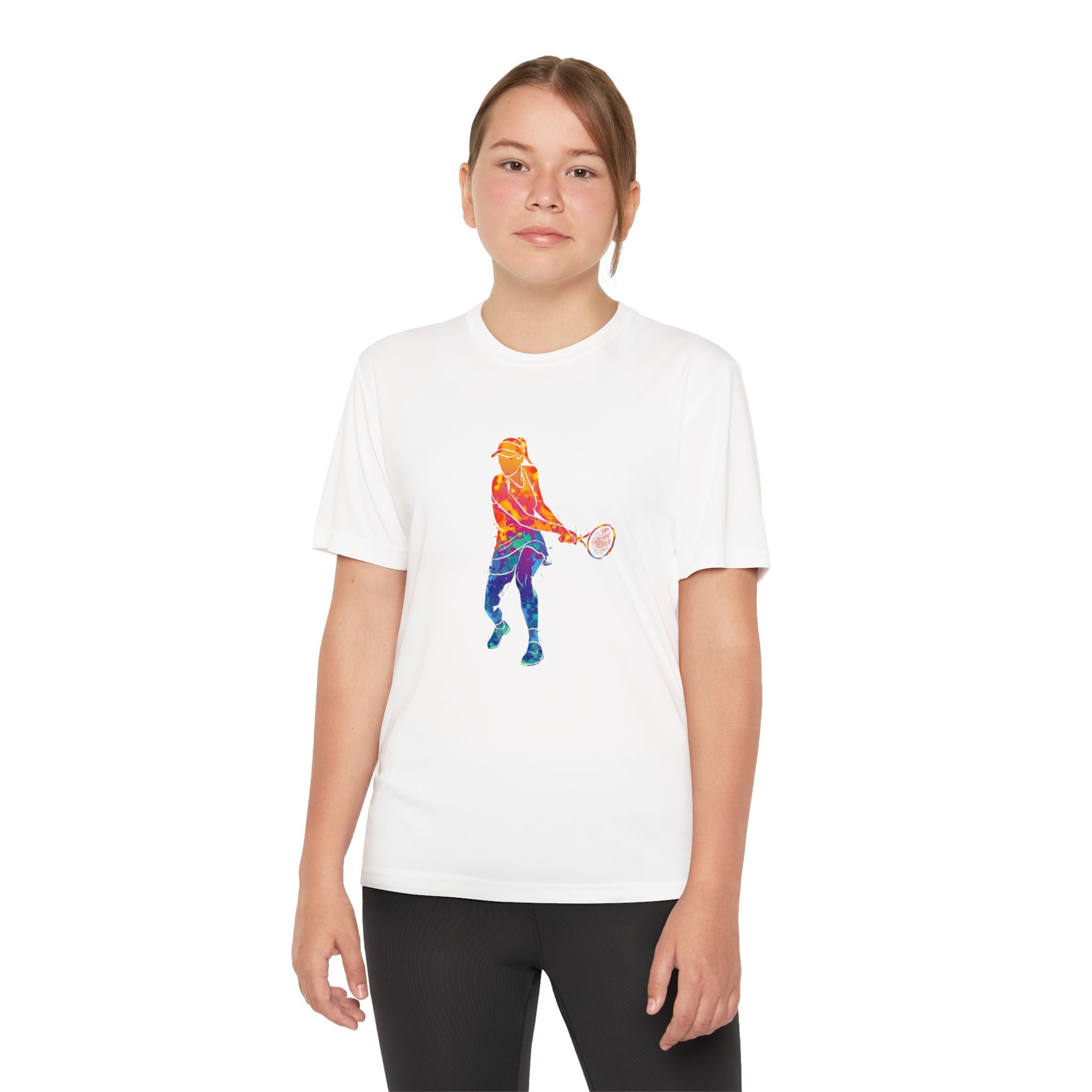 Tennis Youth Sports Graphic Tee, Cool Athletic Shirt for Kids, Perfect for Sports Events, Team Spirit, Birthday Gift, Summer Activities