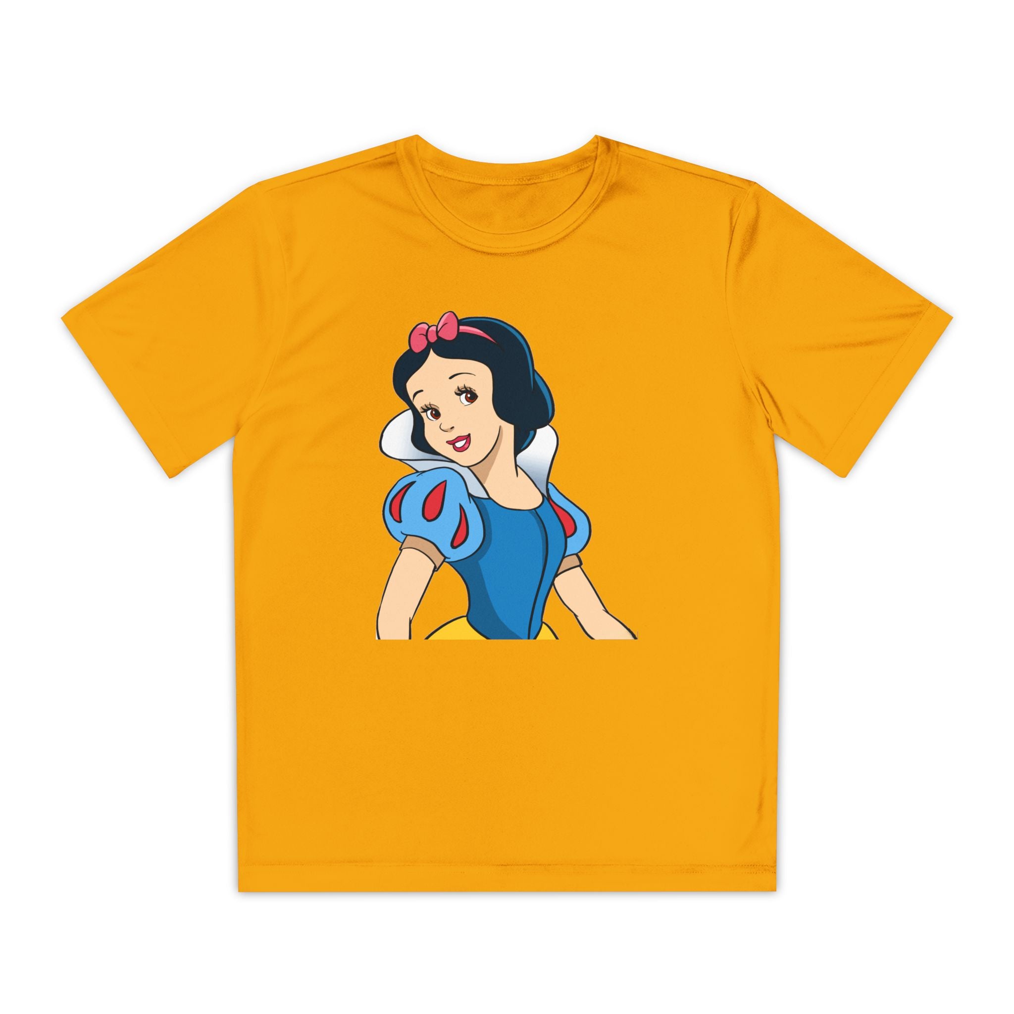 Snow White Youth T-Shirt Sports Graphic Tee, Cool Athletic Shirt for Kids, Perfect for Sports Events, Team Spirit