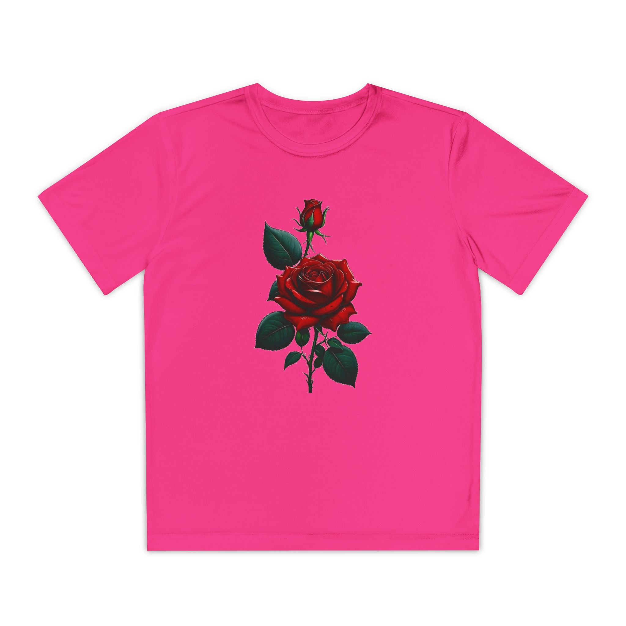 Flower Youth Tshirt, Girls Floral Tee, Kids Spring Shirt, Children's Botanical Top, Teen Blossom T-Shirt