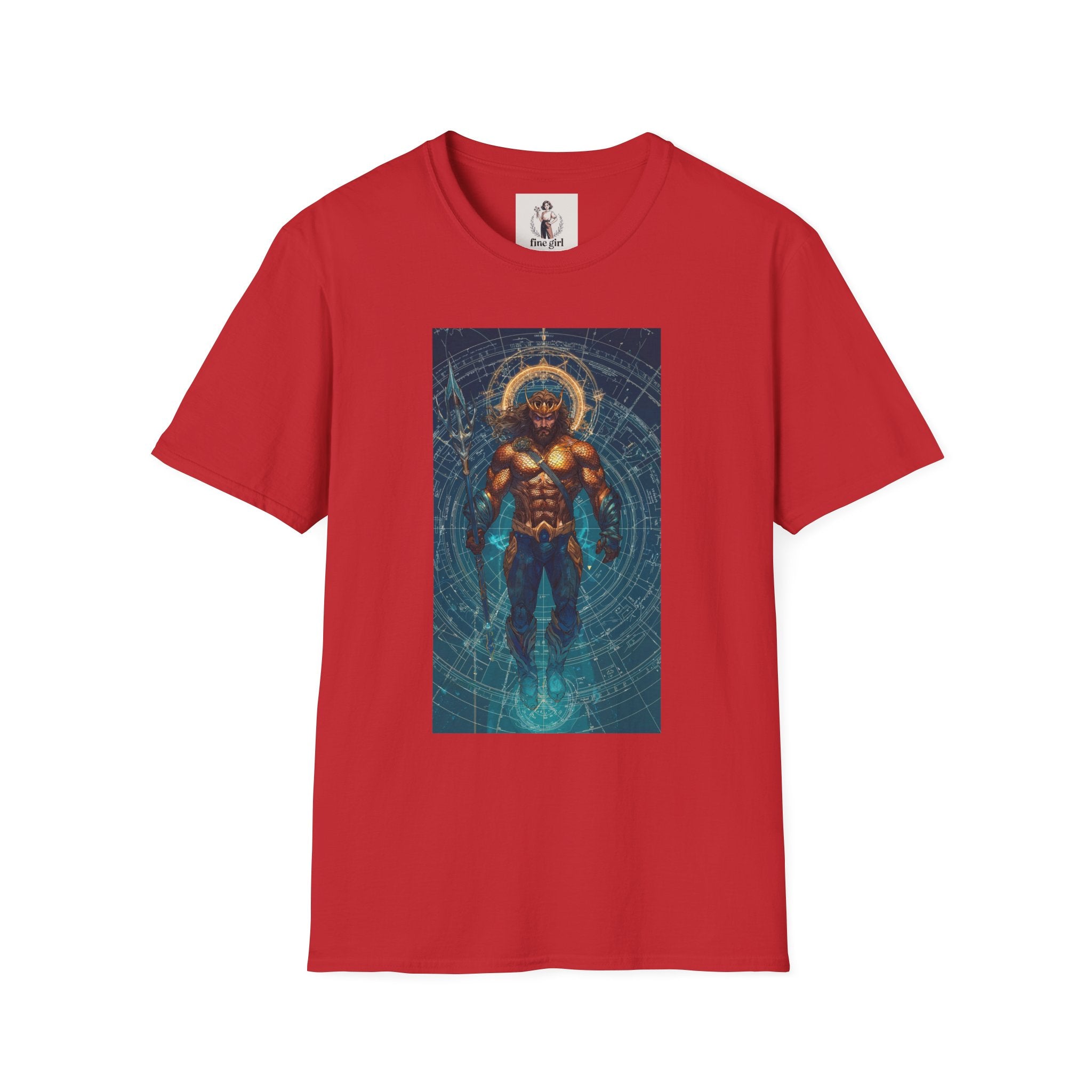 Aquaman Superhero Marvel Unisex Softstyle T-Shirt, Comic Book Tee, Geeky Clothing, Cosplay Costume Top