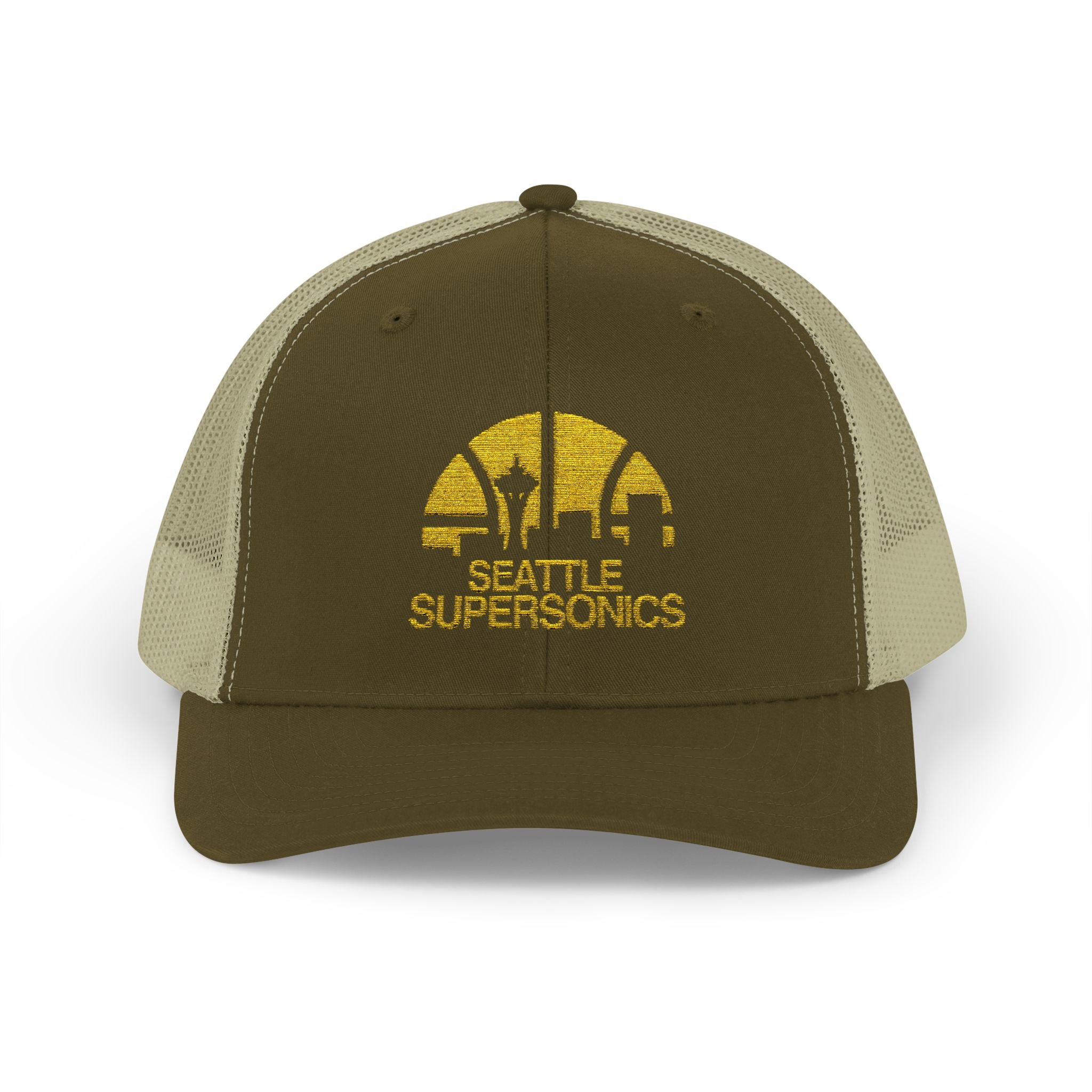 The Seattle SuperSonics Snapback Trucker Cap, American Flag Hat, Outdoor Cap, Casual Wear, Gift for Dad, 4th of July Apparel
