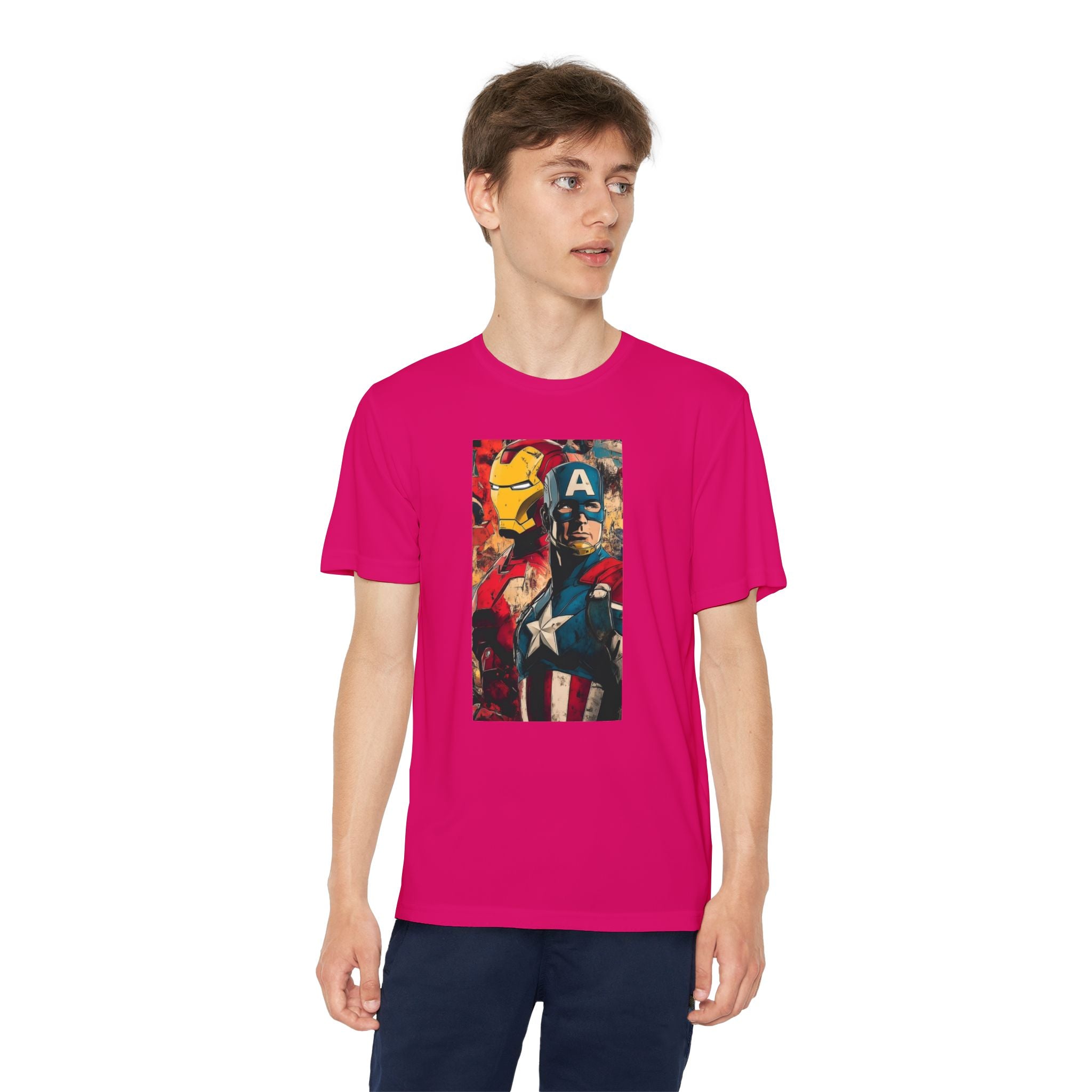 Advengers Youth T-Shirt Sports Graphic Tee, Cool Athletic Shirt for Kids, Perfect for Sports Events, Team Spirit