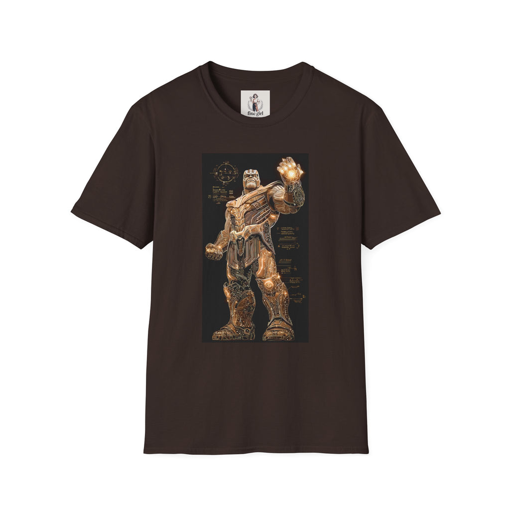 Thanos Superhero Marvel Unisex Softstyle T-Shirt, Comic Book Tee, Geeky Clothing, Cosplay Costume Top