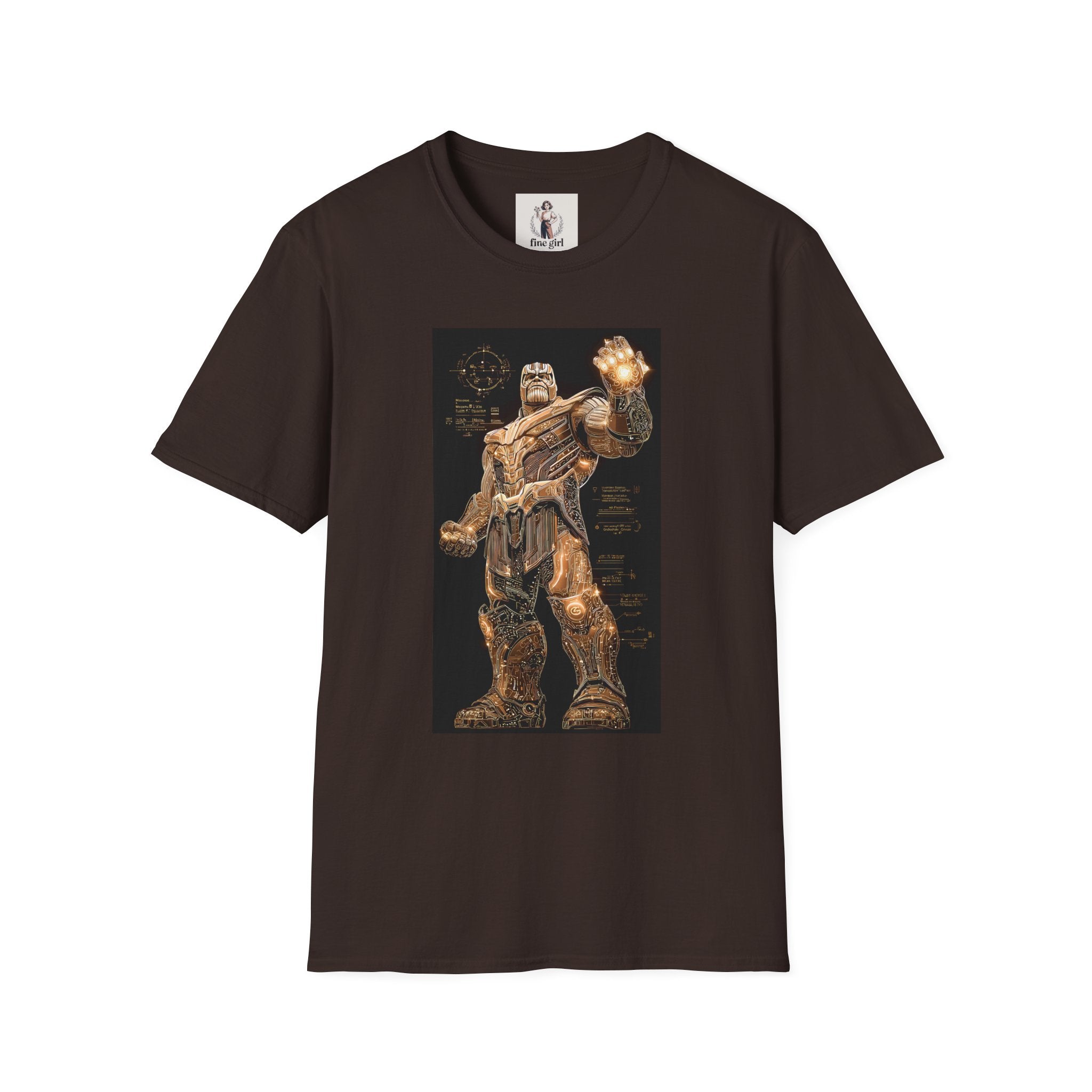 Thanos Superhero Marvel Unisex Softstyle T-Shirt, Comic Book Tee, Geeky Clothing, Cosplay Costume Top