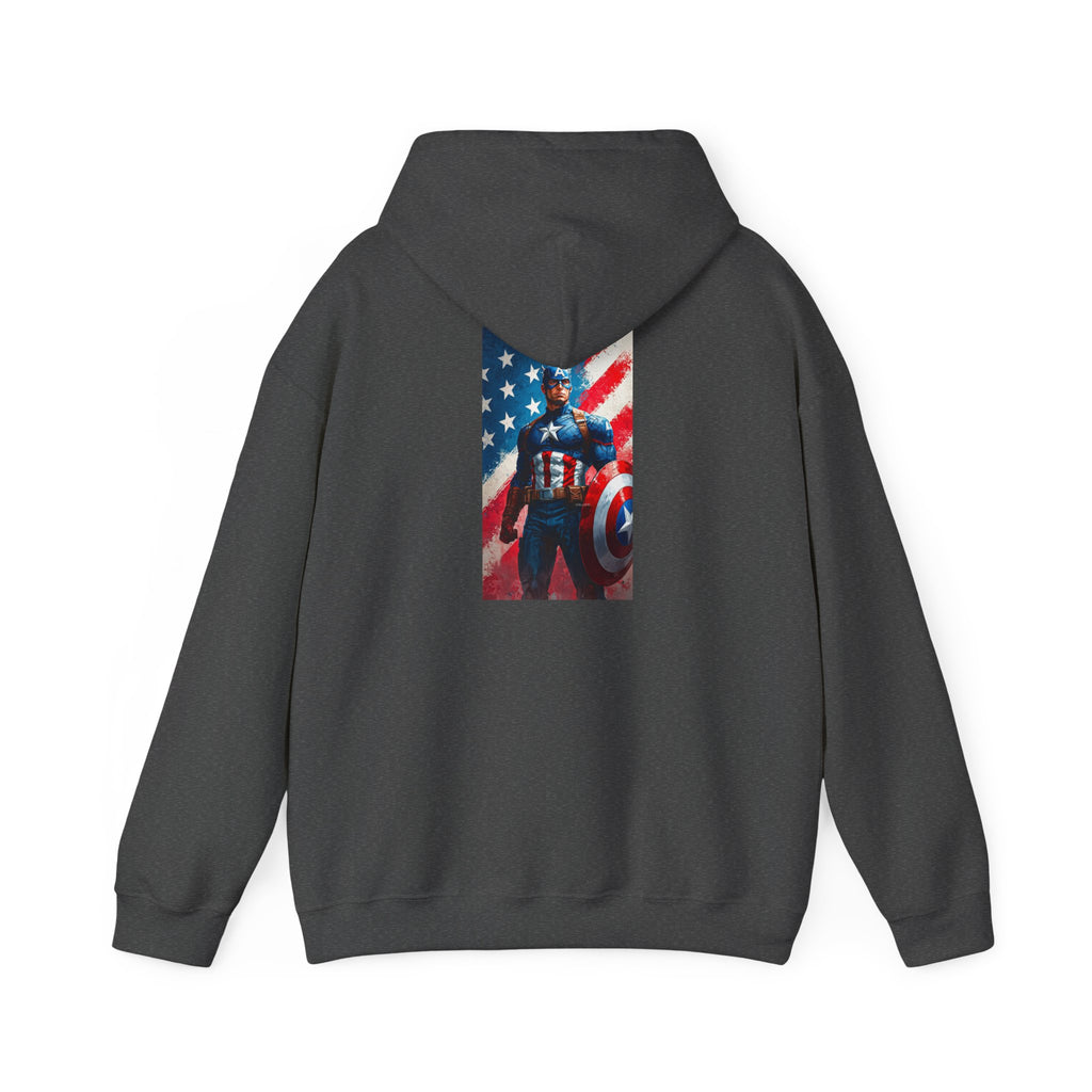Hooded Sweatshirt - Captain America Design