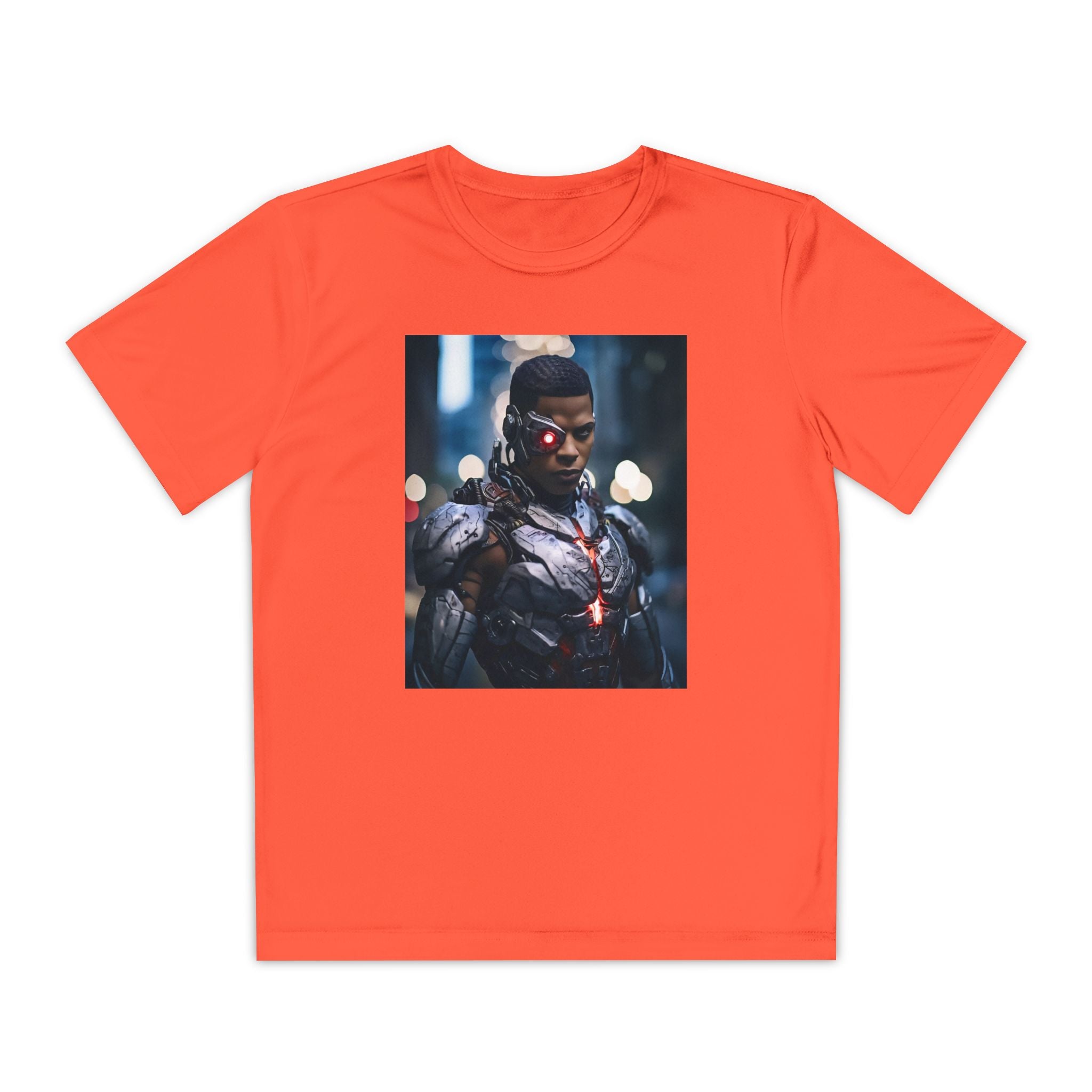 Cyborg Superhero Marvel Patriotic, Kids Graphic T-Shirt, Boys Hero Top, Girls Comic Book Clothing, Birthday
