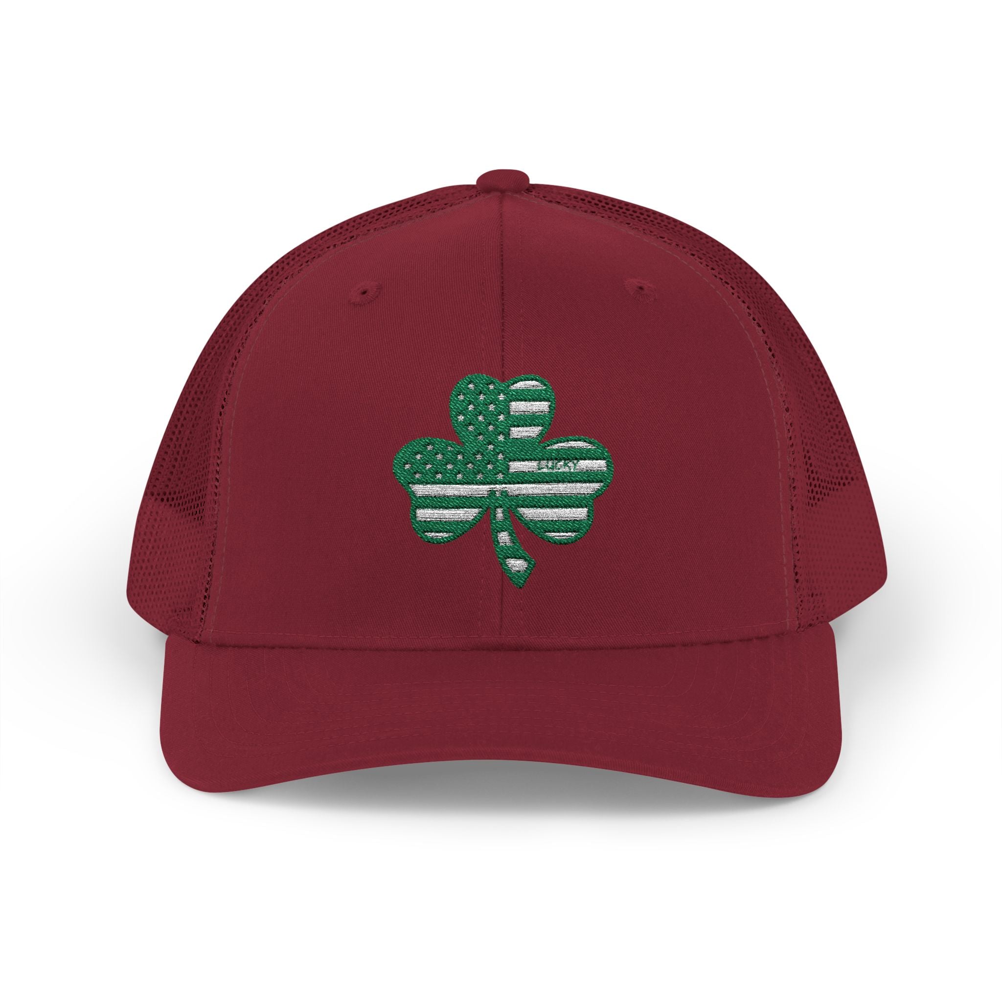St. Patrick's Day Lucky 4-Leaf Clover Snapback Trucker Cap