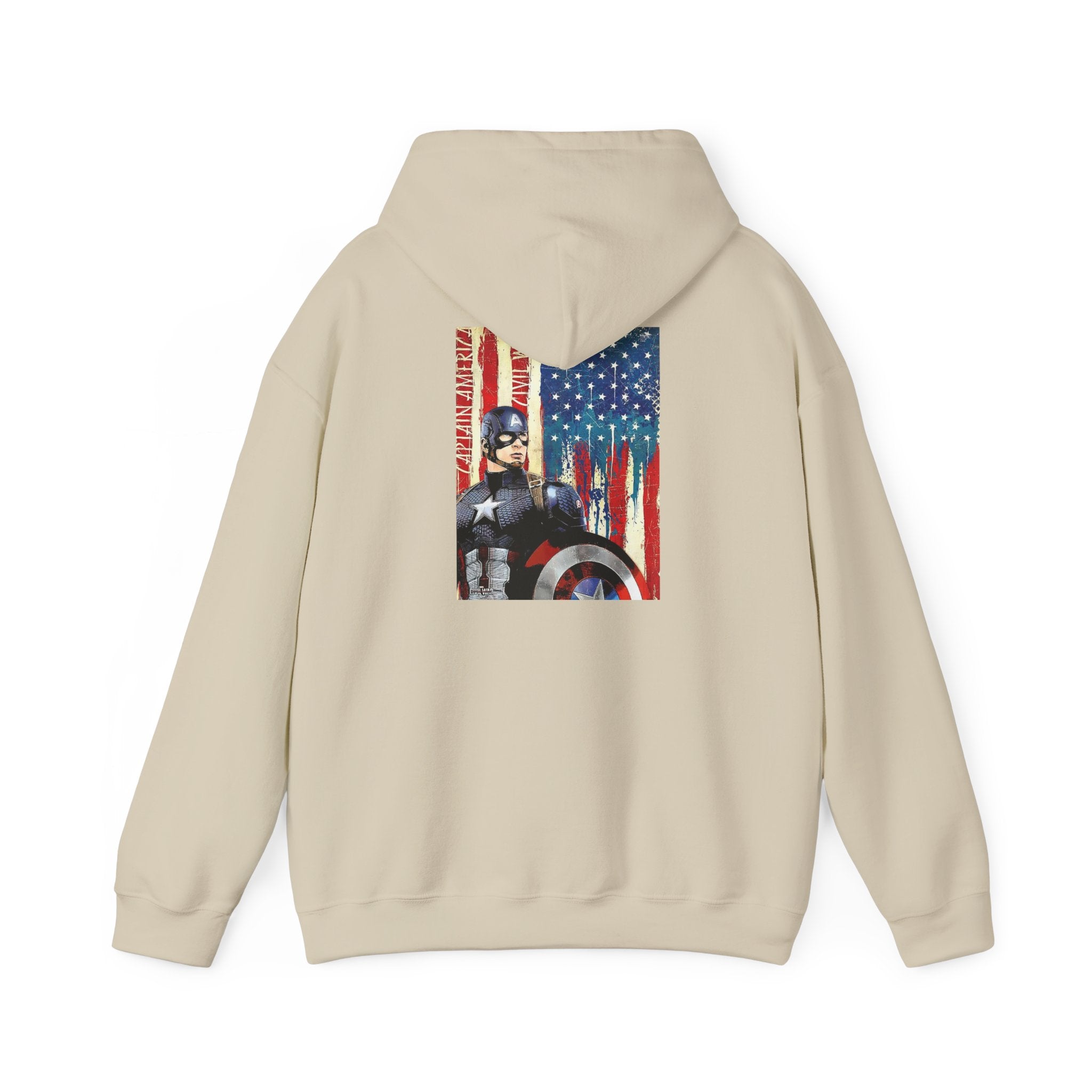 Hooded Sweatshirt - Captain America Design