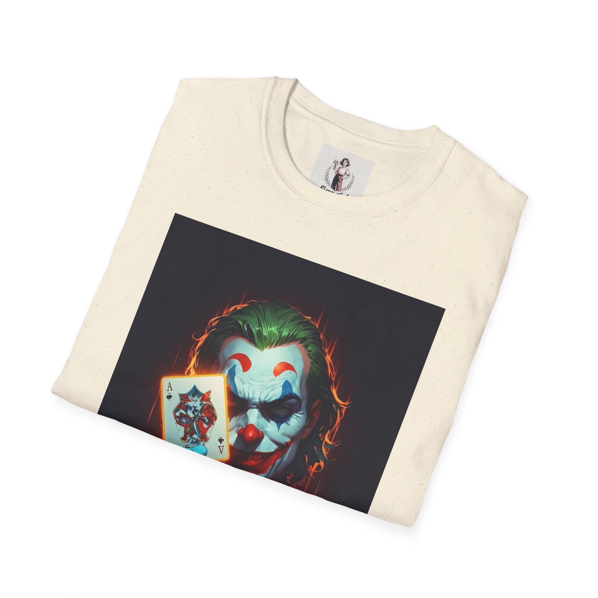 The Joker Superhero Marvel Unisex Softstyle T-Shirt, Comic Book Tee, Geeky Clothing, Cosplay Costume Top