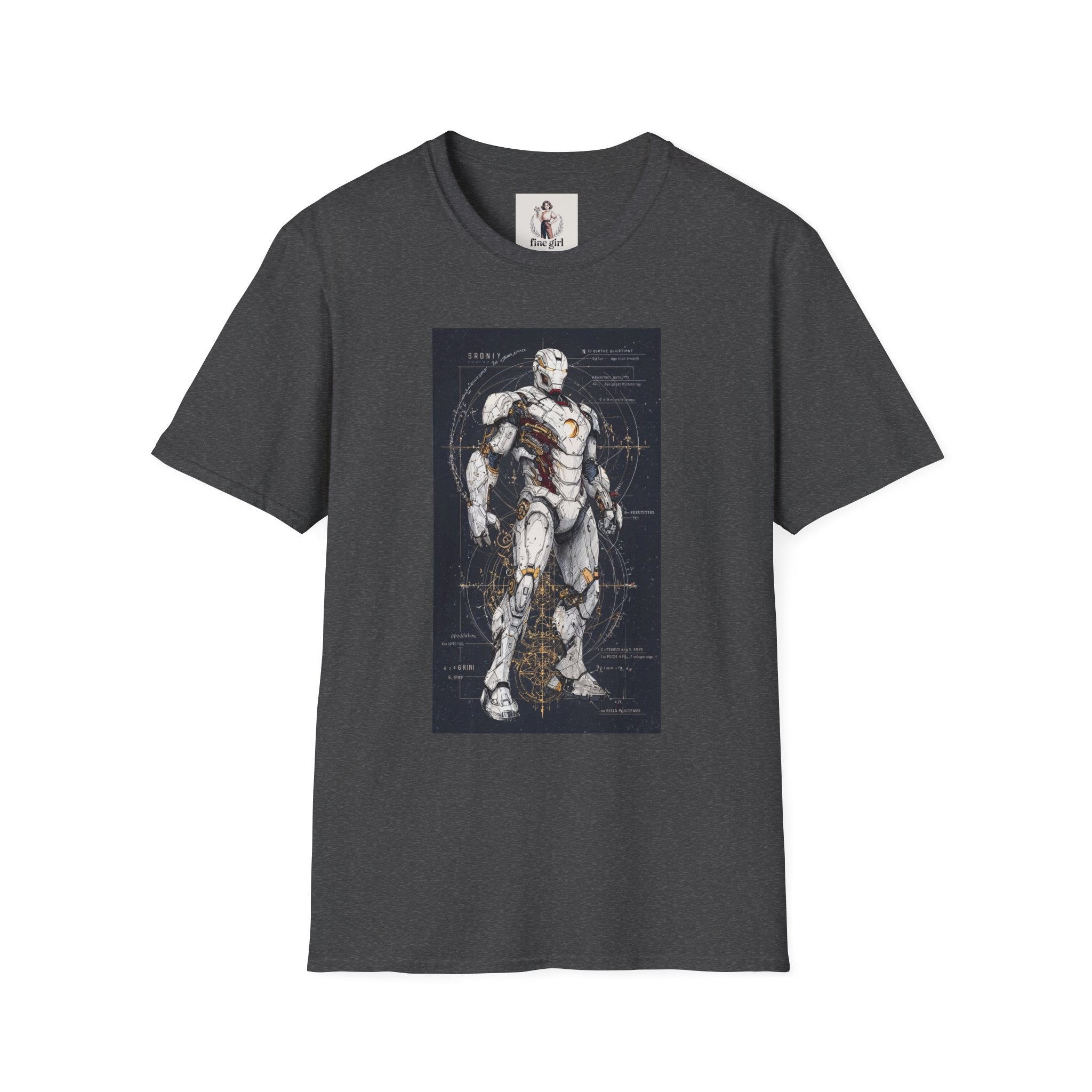 Ironman Superhero Marvel Unisex Softstyle T-Shirt, Comic Book Tee, Geeky Clothing, Cosplay Costume Top