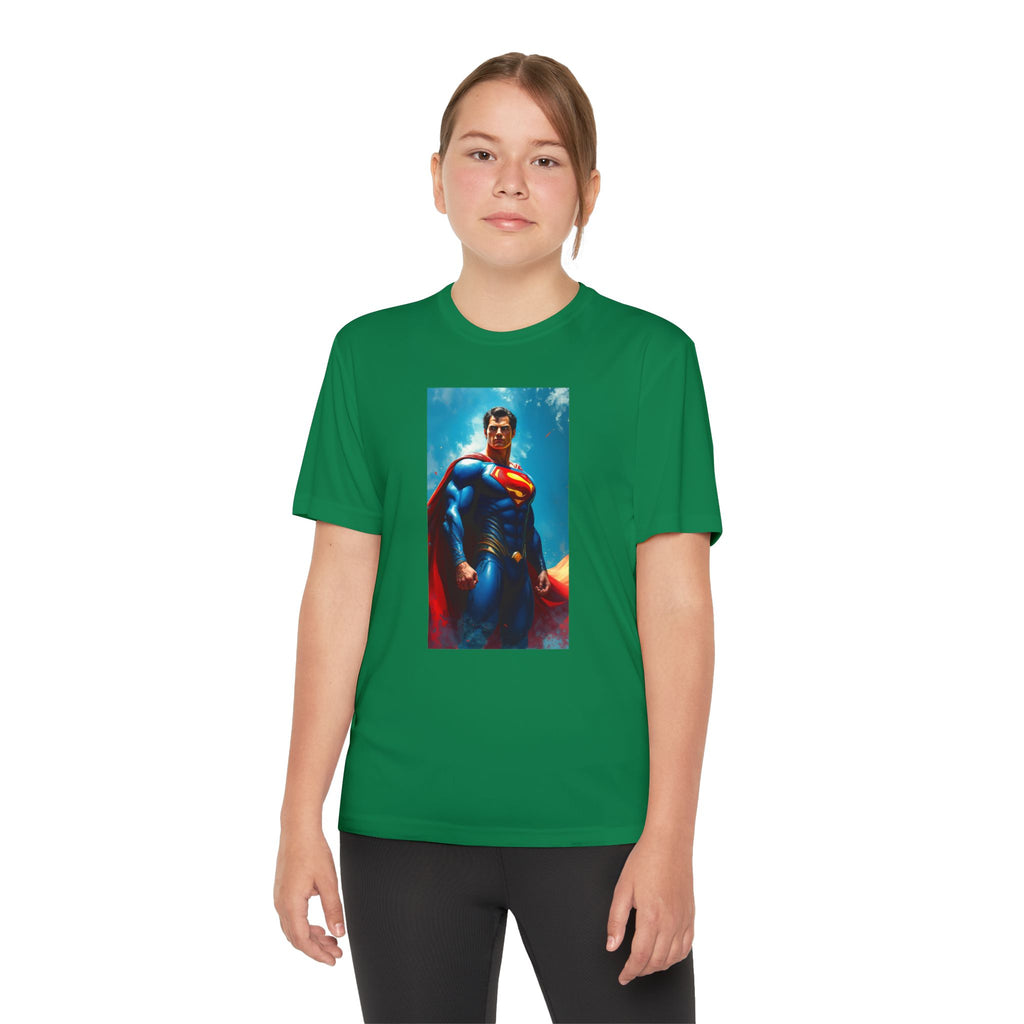Superman Superhero Marvel T-Shirt, Youth Competitor Tee,  Kids Comic Book Hero Top, Children's Graphic Tee, Youth Super Power T-Shirt