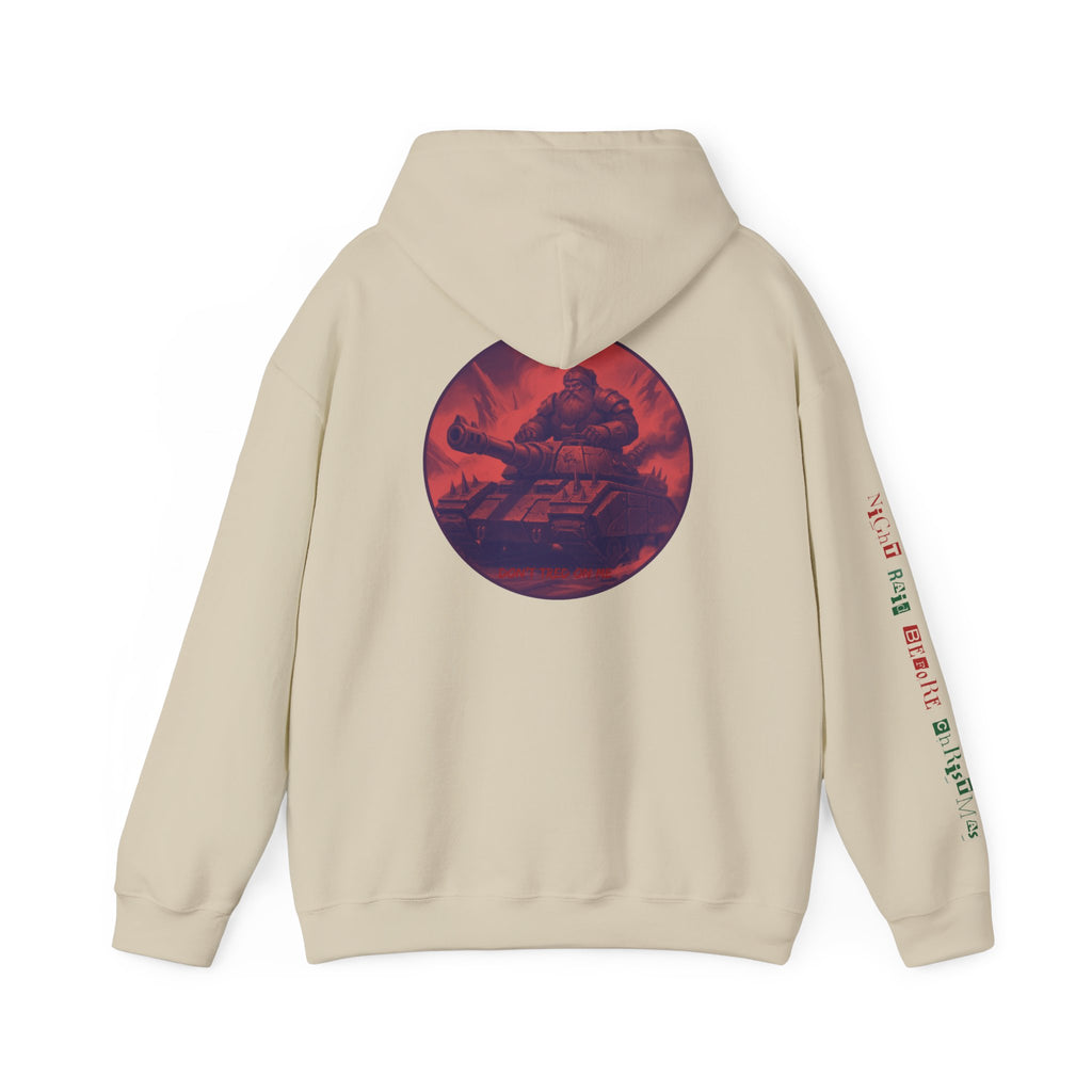 Santa Claus On A Tank Christmas Patriotic Hoodie Rebel Spirit Unisex Hoodie
