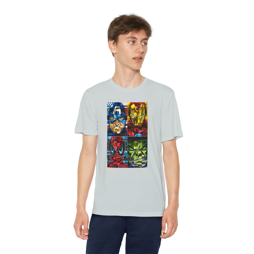 Advengers Youth T-Shirt Sports Graphic Tee, Cool Athletic Shirt for Kids, Perfect for Sports Events, Team Spirit