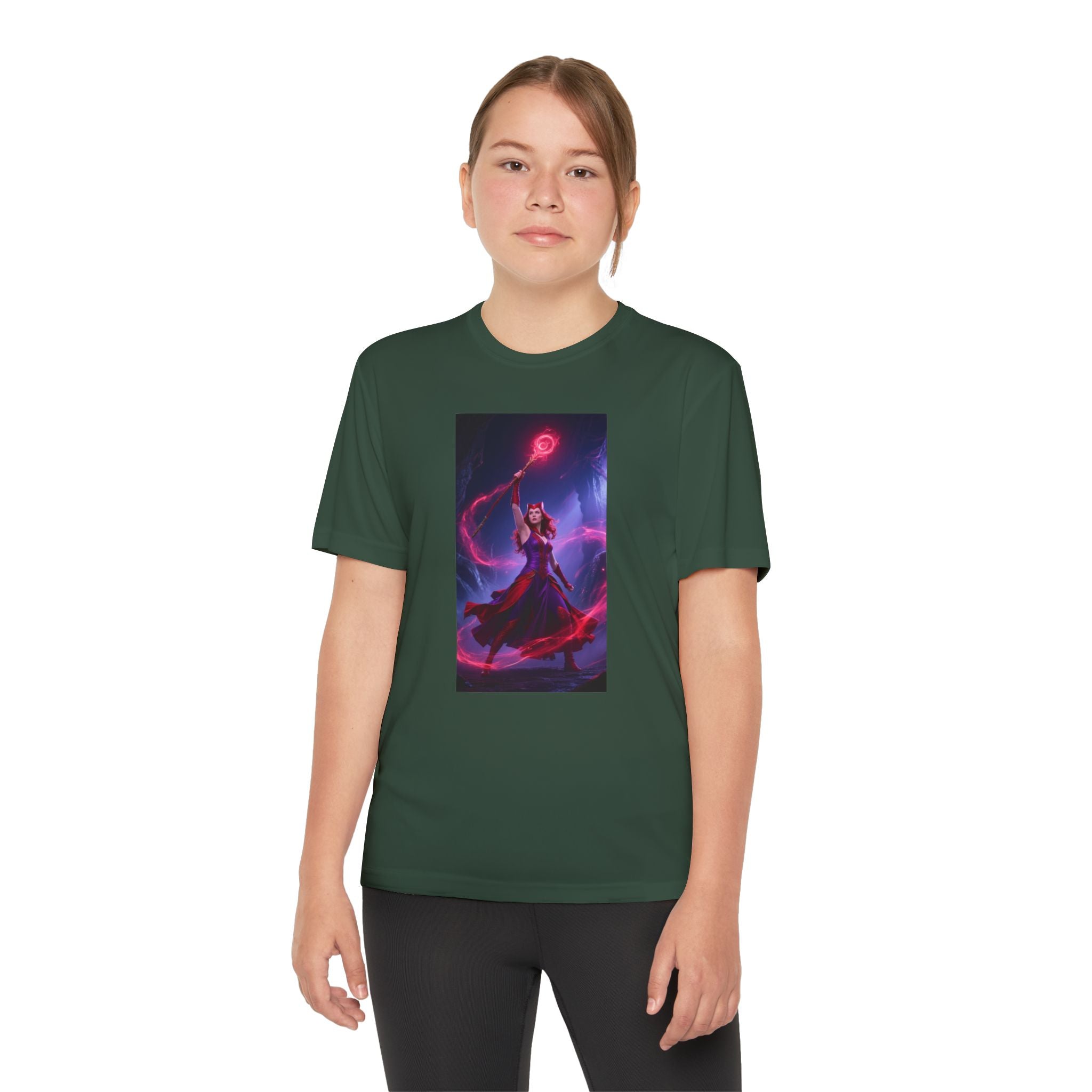Superhero Youth T-Shirt Sports Graphic Tee, Cool Athletic Shirt for Kids