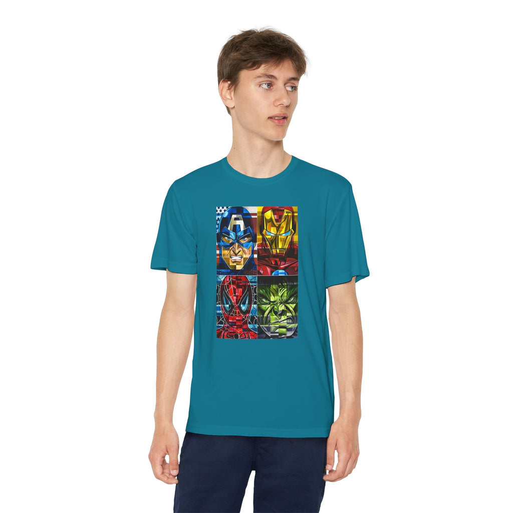 Advengers Youth T-Shirt Sports Graphic Tee, Cool Athletic Shirt for Kids, Perfect for Sports Events, Team Spirit