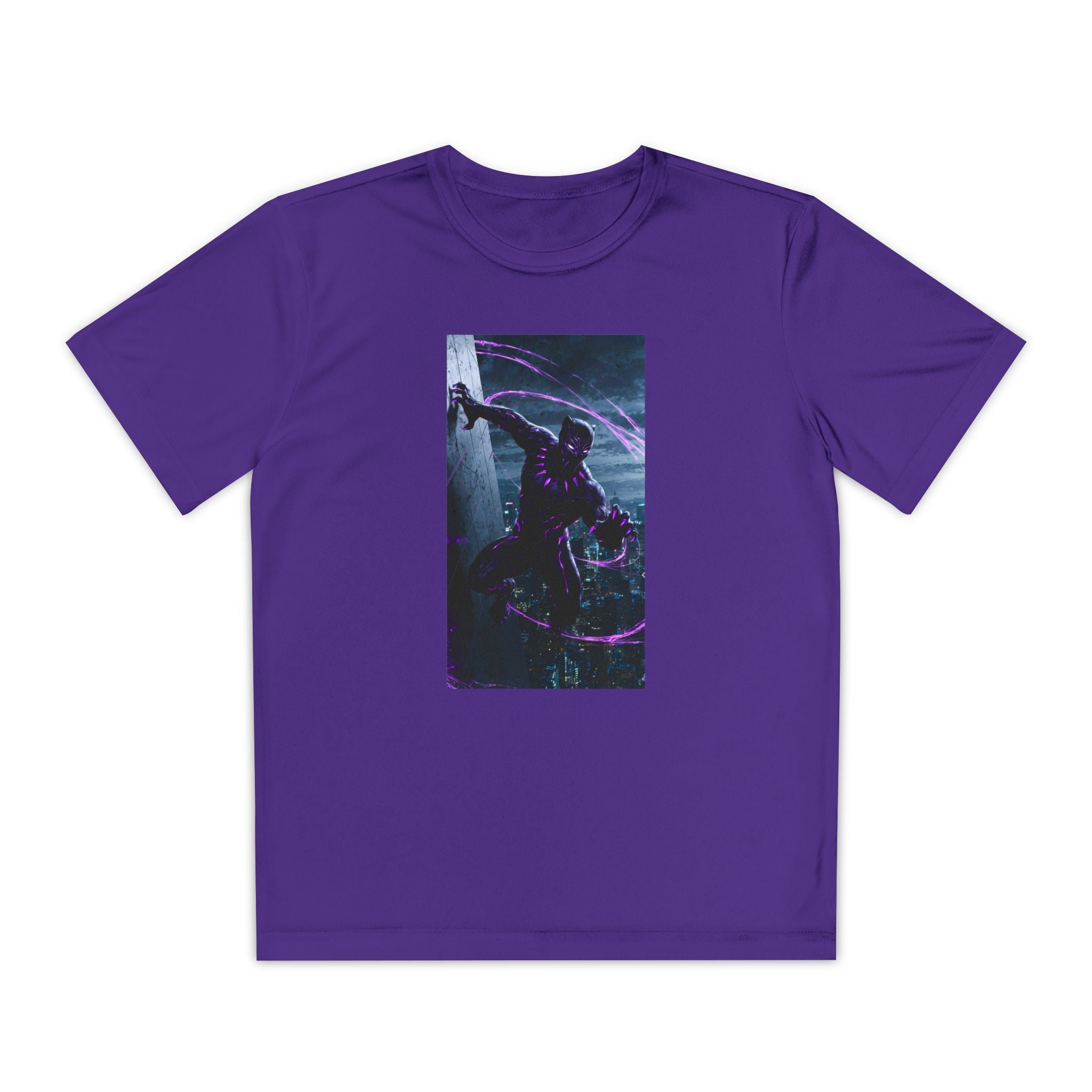 The Black Panther Superhero Marvel Patriotic, Kids Graphic T-Shirt, Boys Hero Top, Girls Comic Book Clothing, Birthday