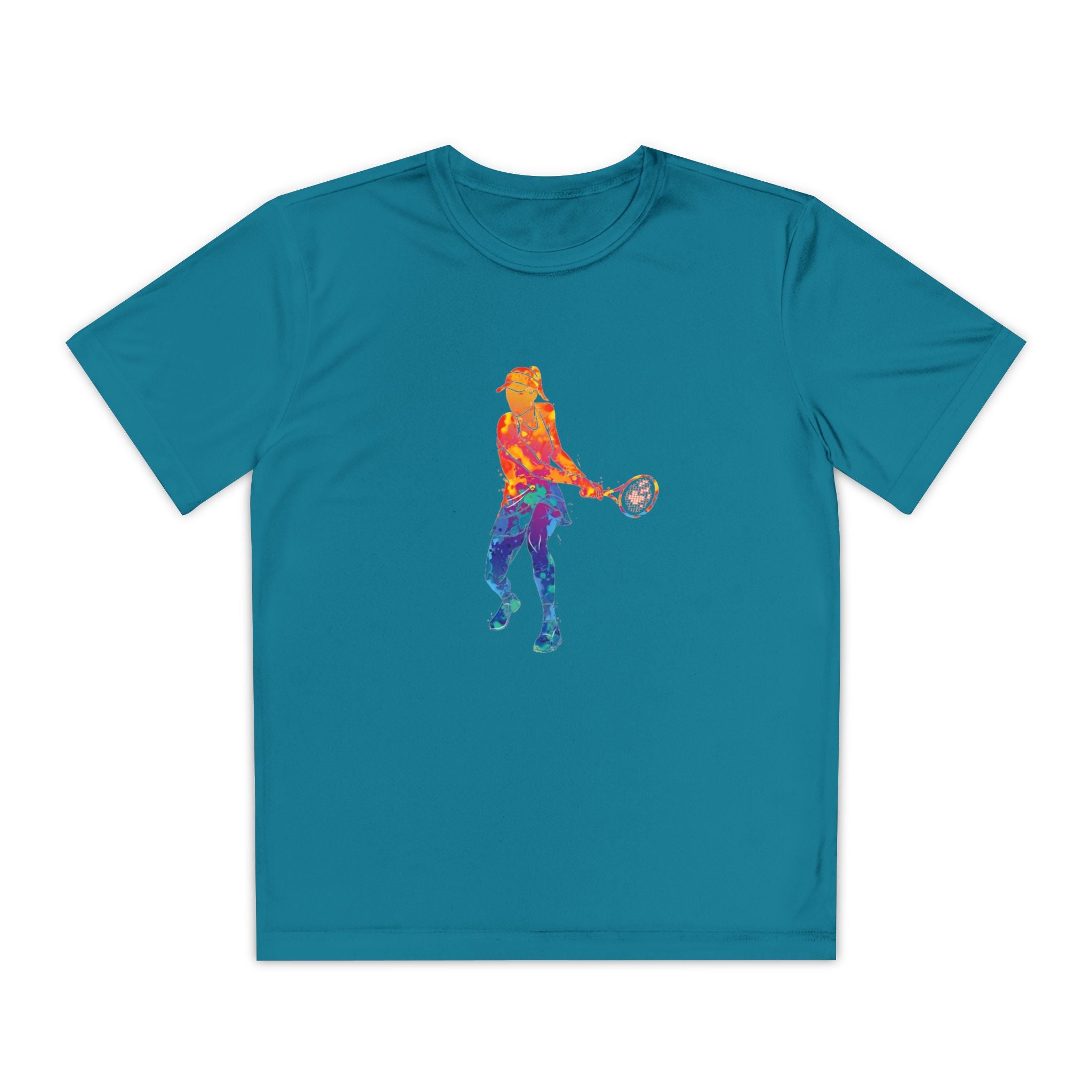 Tennis Youth Sports Graphic Tee, Cool Athletic Shirt for Kids, Perfect for Sports Events, Team Spirit, Birthday Gift, Summer Activities