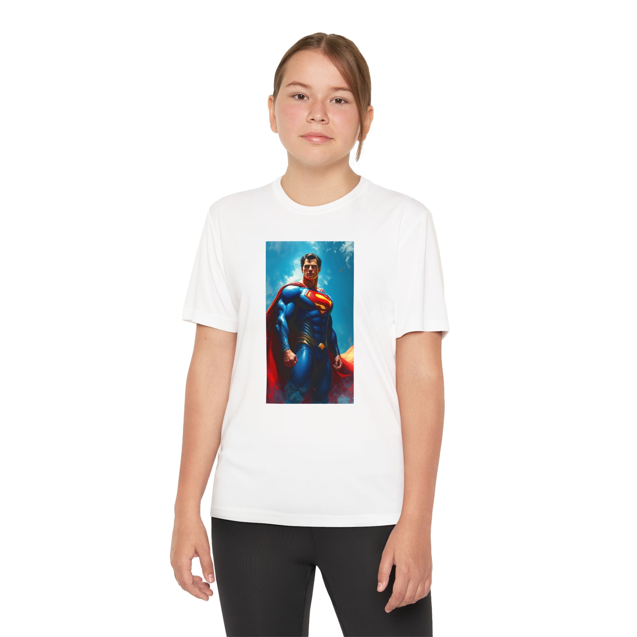Superman Superhero Marvel T-Shirt, Youth Competitor Tee,  Kids Comic Book Hero Top, Children's Graphic Tee, Youth Super Power T-Shirt