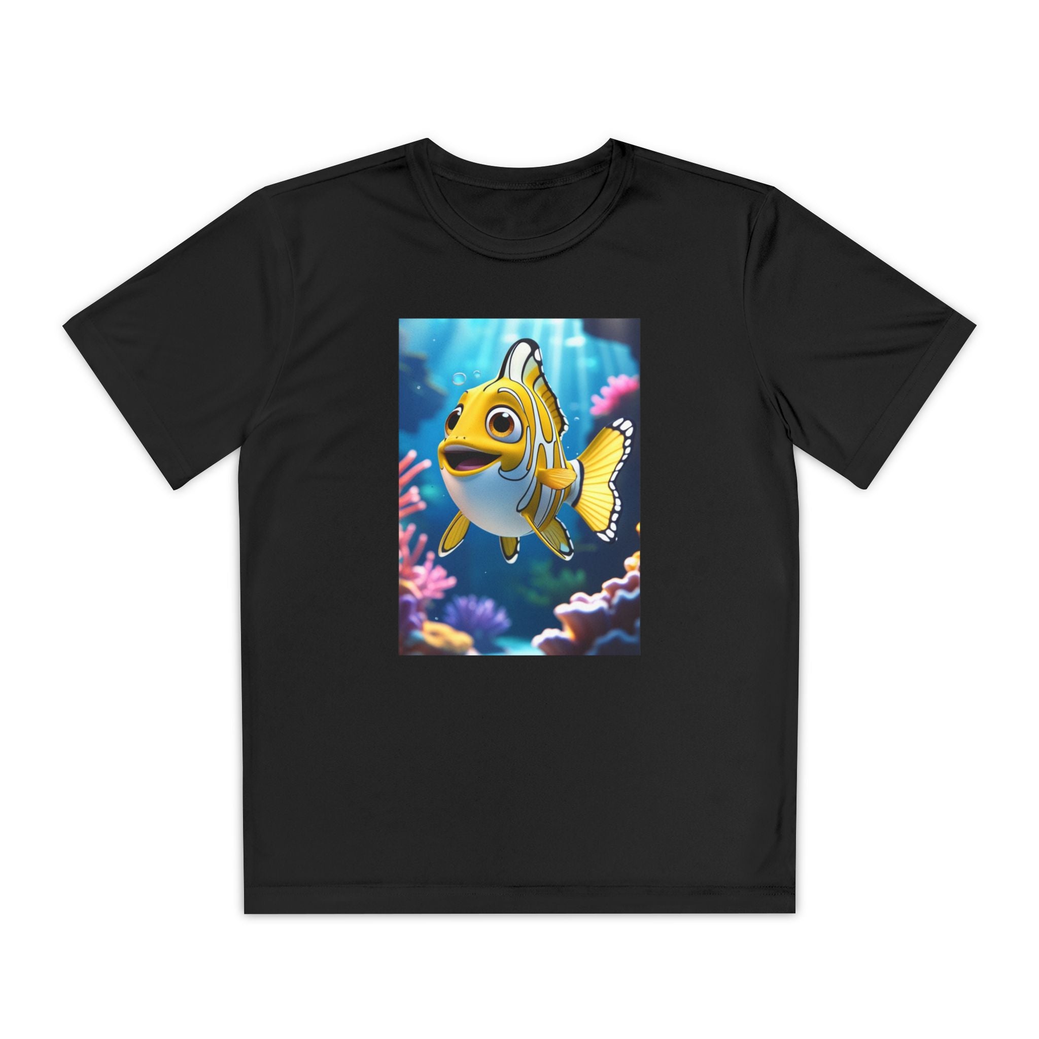 Nemo Fish Ocean Youth T-Shirt - Underwater Kids Tee, Finding Nemo Shirt, Beach Vacation Clothing, Ocean Lover Gift, Fish Theme Top