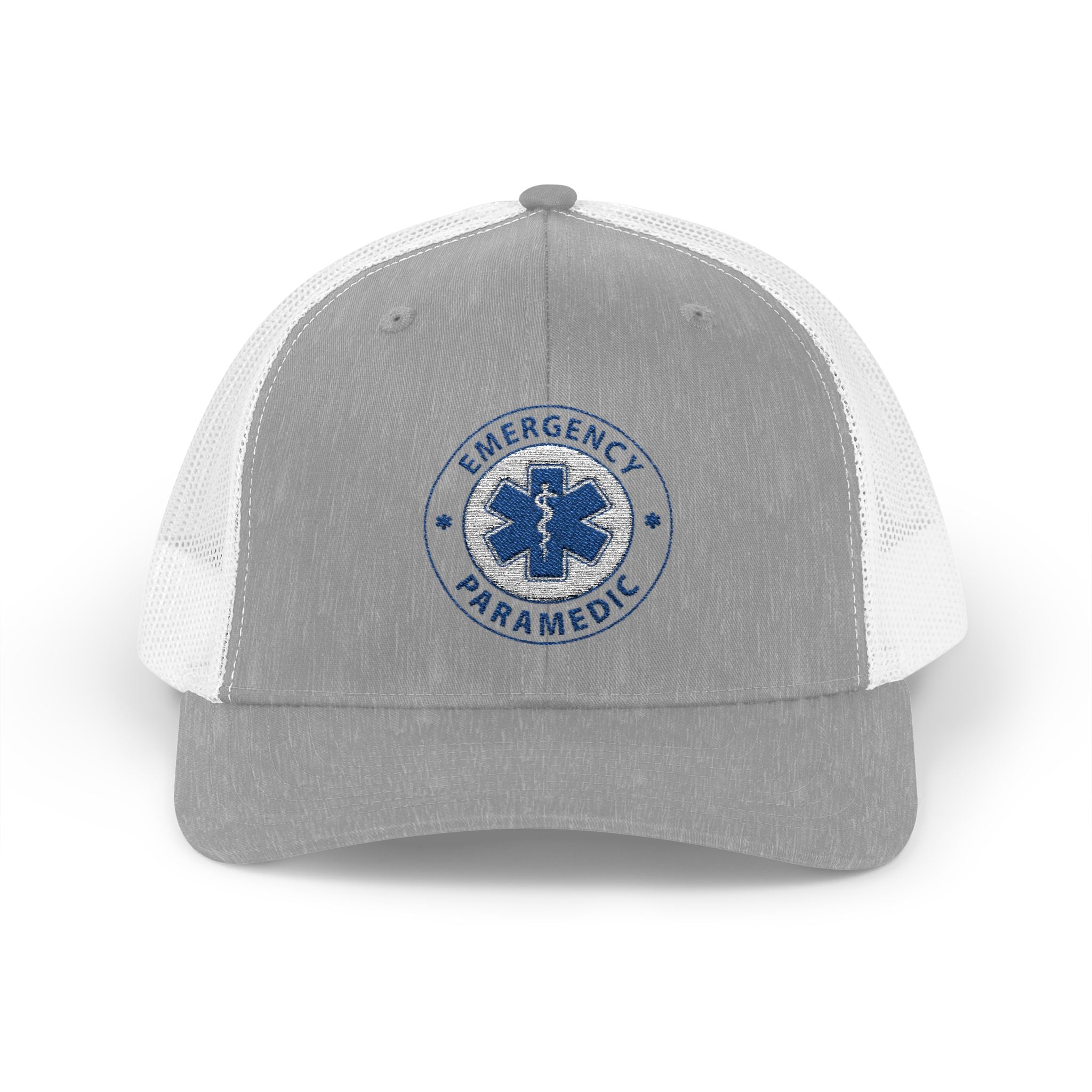 Paramedic Snapback Trucker Cap with Thin Red Line Design, Ideal for First Responders, Supportive Gifts, Memorials, Everyday Wear