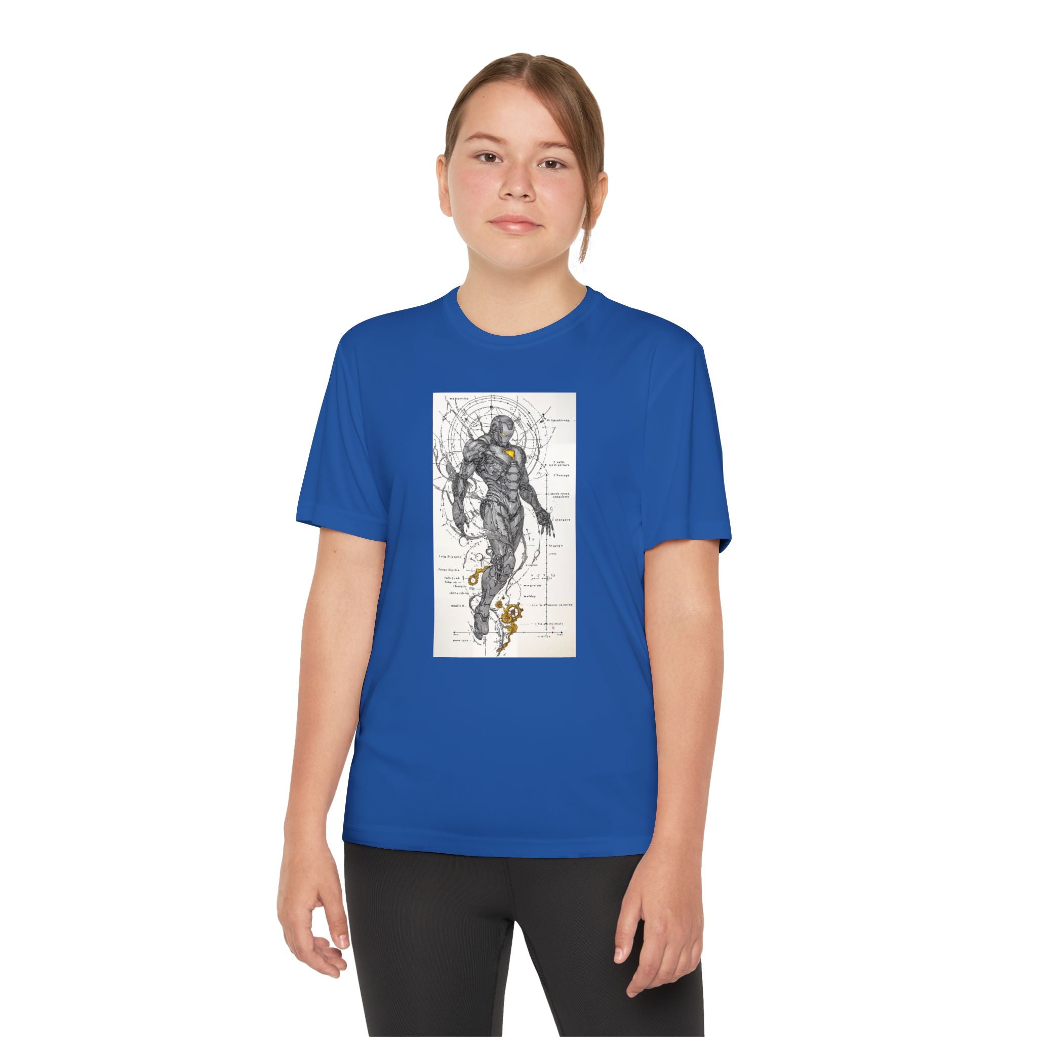 Superhero Youth T-Shirt Sports Graphic Tee, Cool Athletic Shirt for Kids