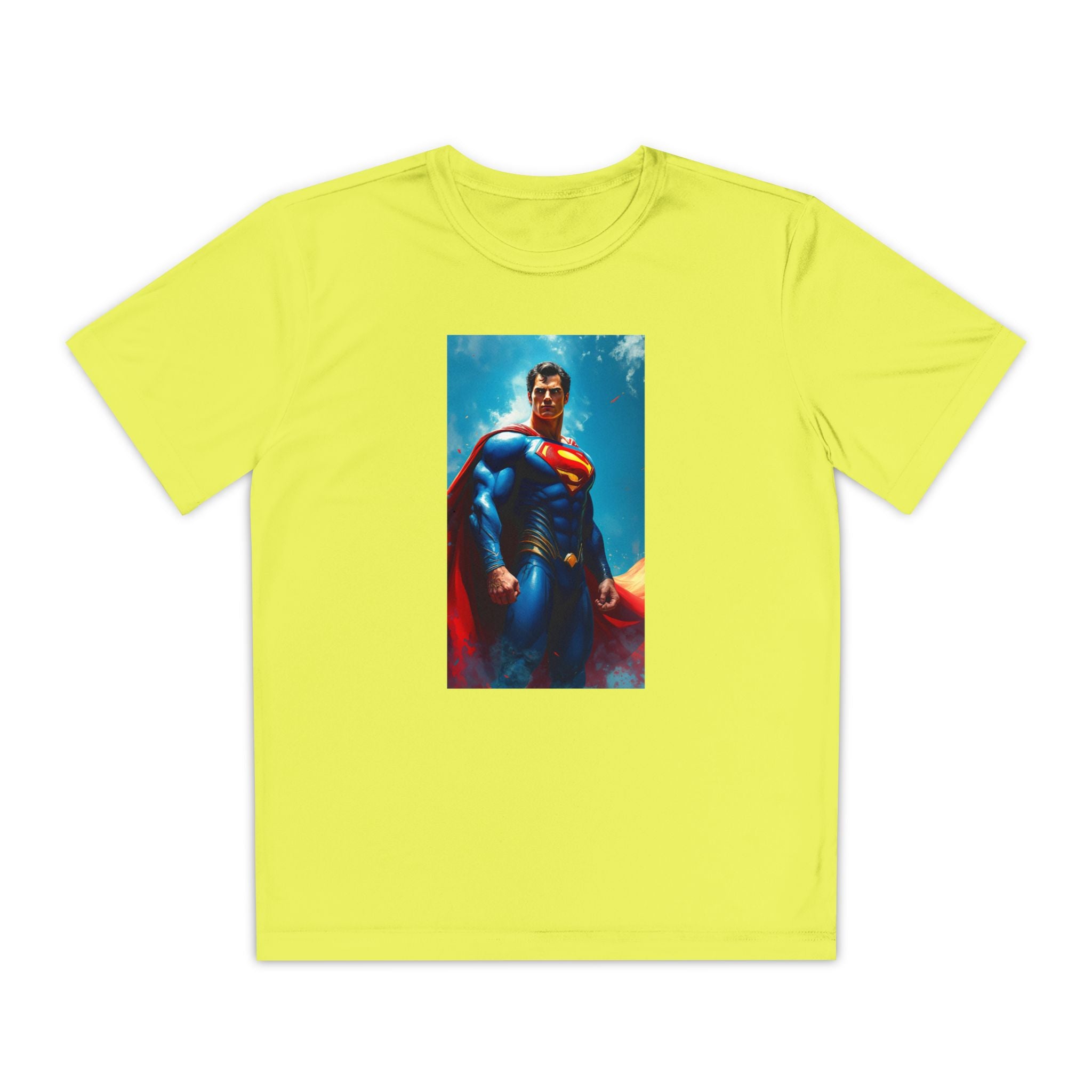 Superman Superhero Marvel T-Shirt, Youth Competitor Tee,  Kids Comic Book Hero Top, Children's Graphic Tee, Youth Super Power T-Shirt