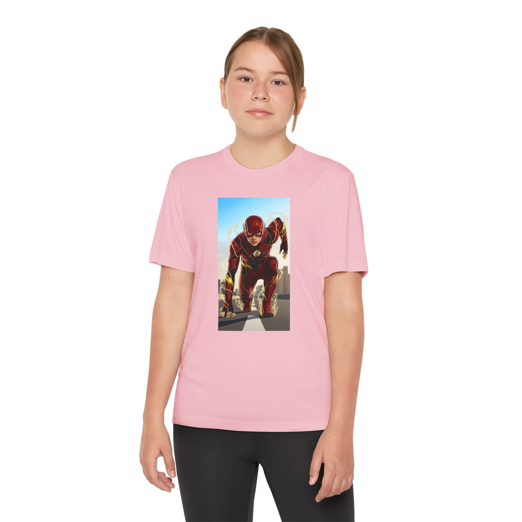 The Flash Superhero Marvel Youth T-Shirt, Kid's Superhero Tee, Children's Graphic Shirt, Comic Book Character Top, Kids Costume Apparel