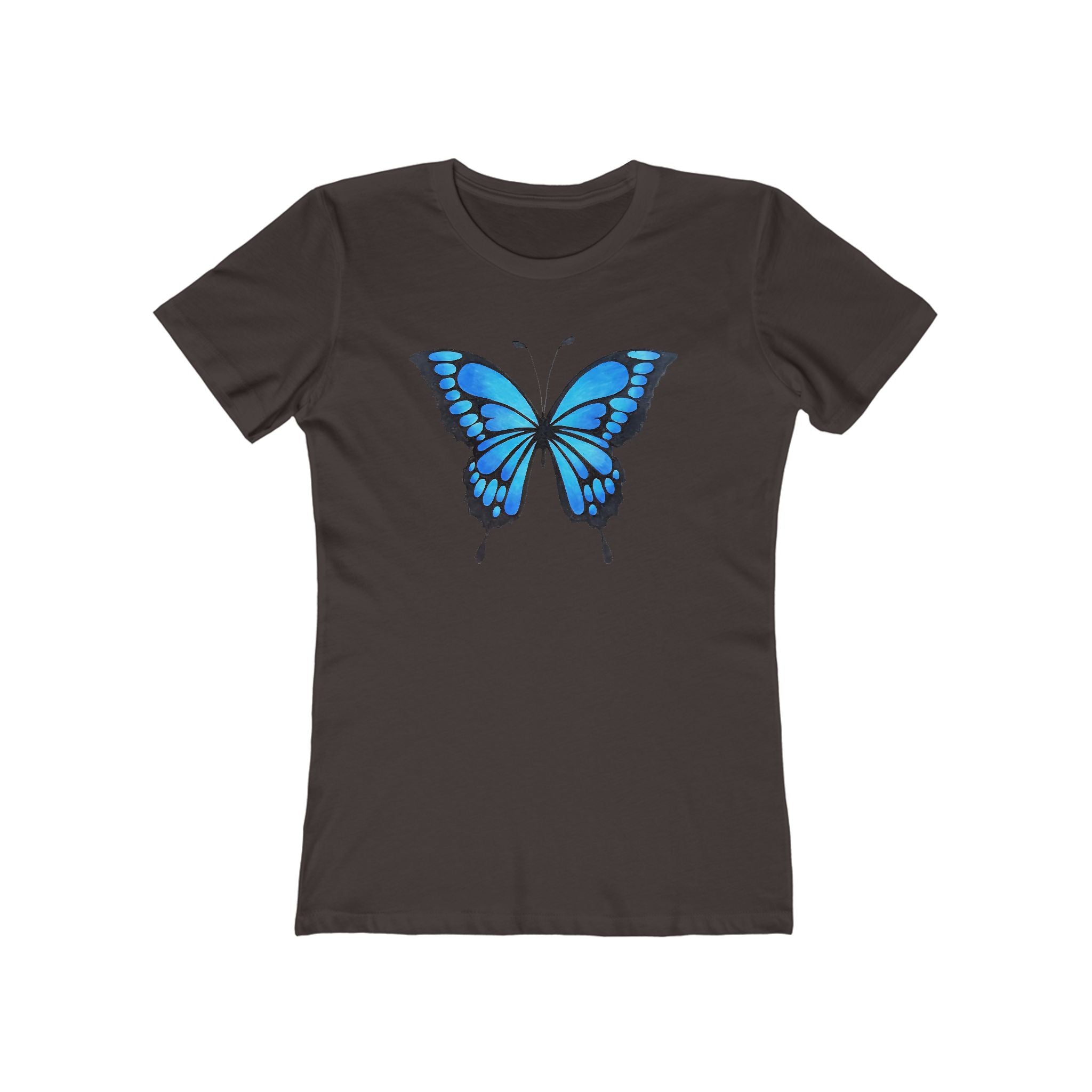 Butterffy Chic Women's Boyfriend Tee, Casual Outfits, Gift for Her, Weekend Wear, Trendy Style, Everyday Comfort