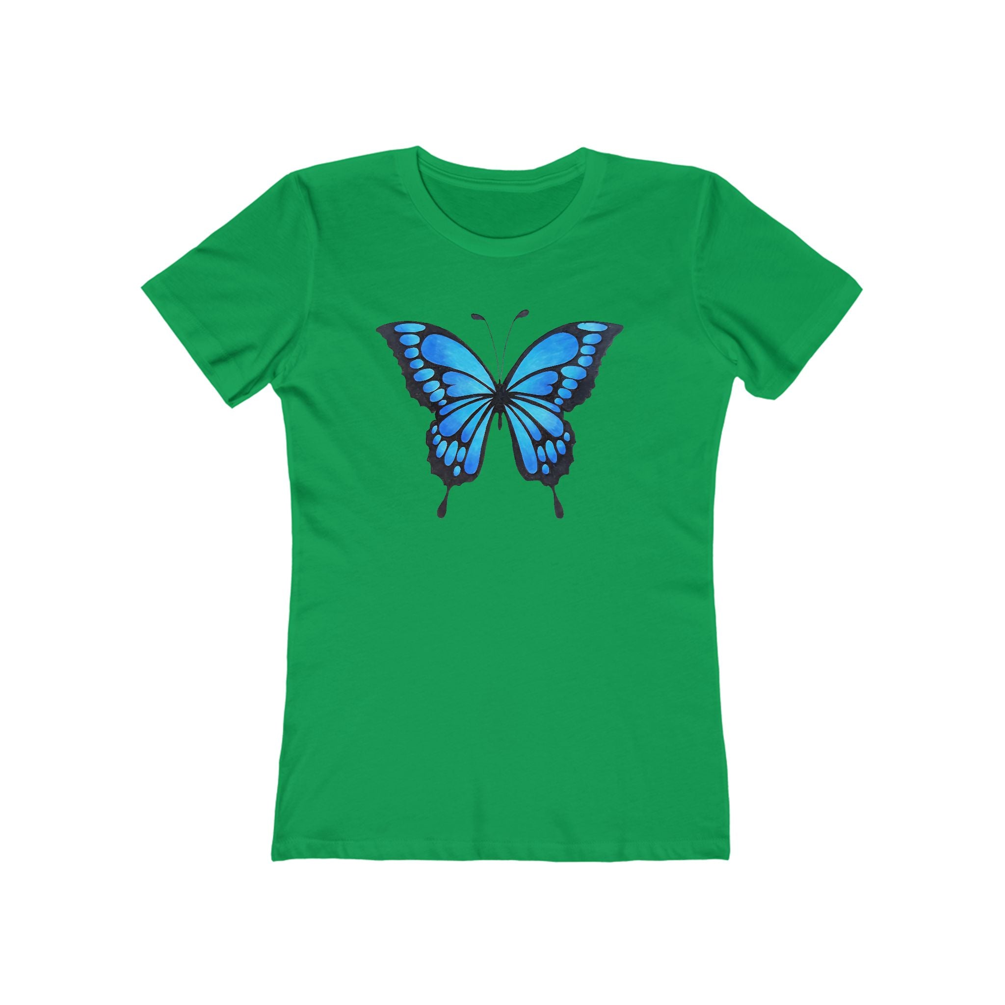 Butterffy Chic Women's Boyfriend Tee, Casual Outfits, Gift for Her, Weekend Wear, Trendy Style, Everyday Comfort